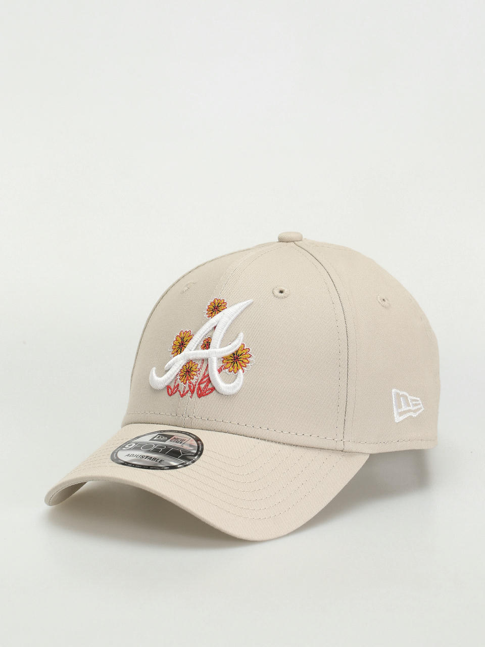 Kšiltovka  New Era Flower Icon 9Forty Atlanta Braves (stone)