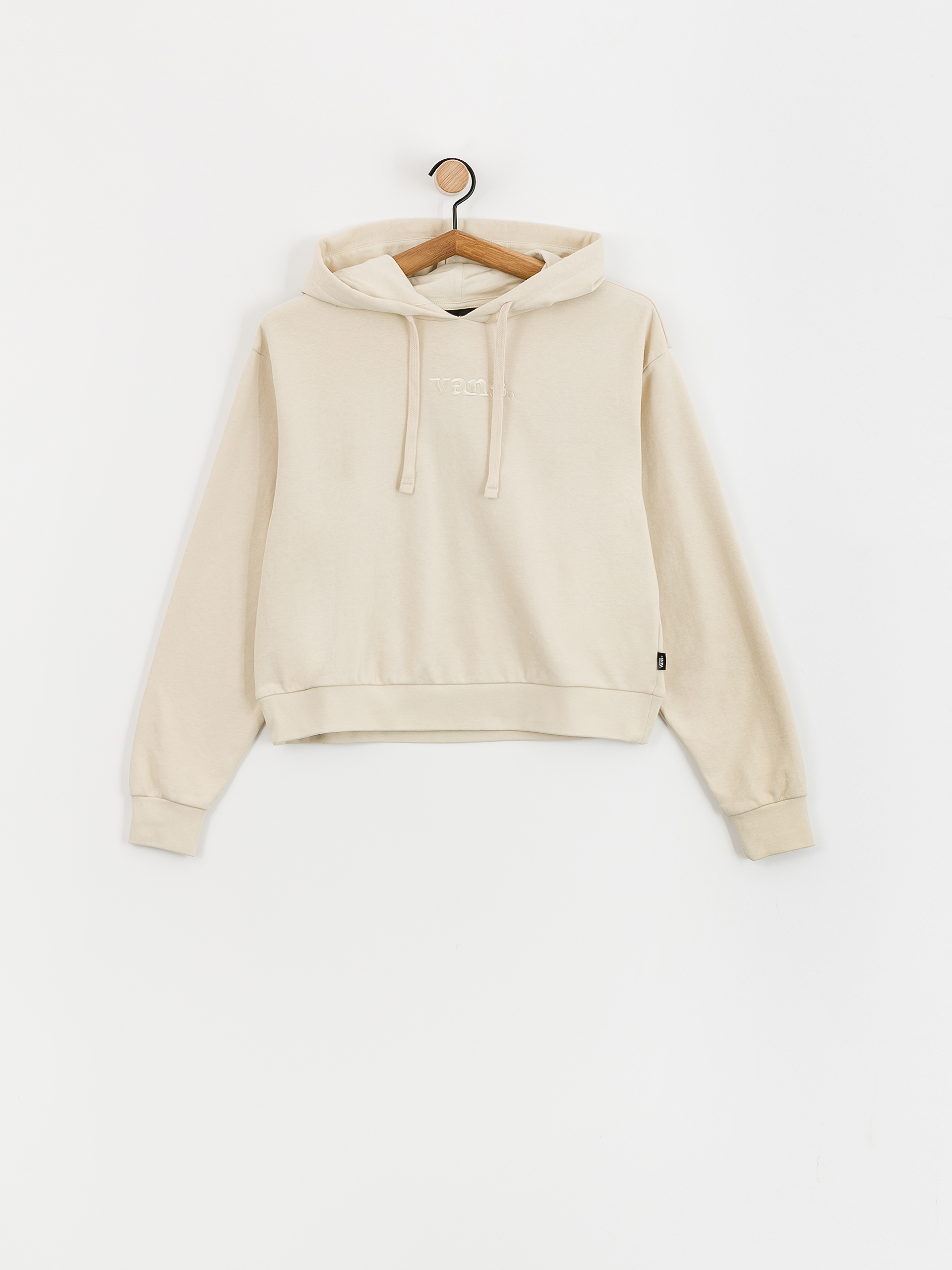 Mikina s kapucí Vans W Essential Ft Rlx HD Wmn (oatmeal)