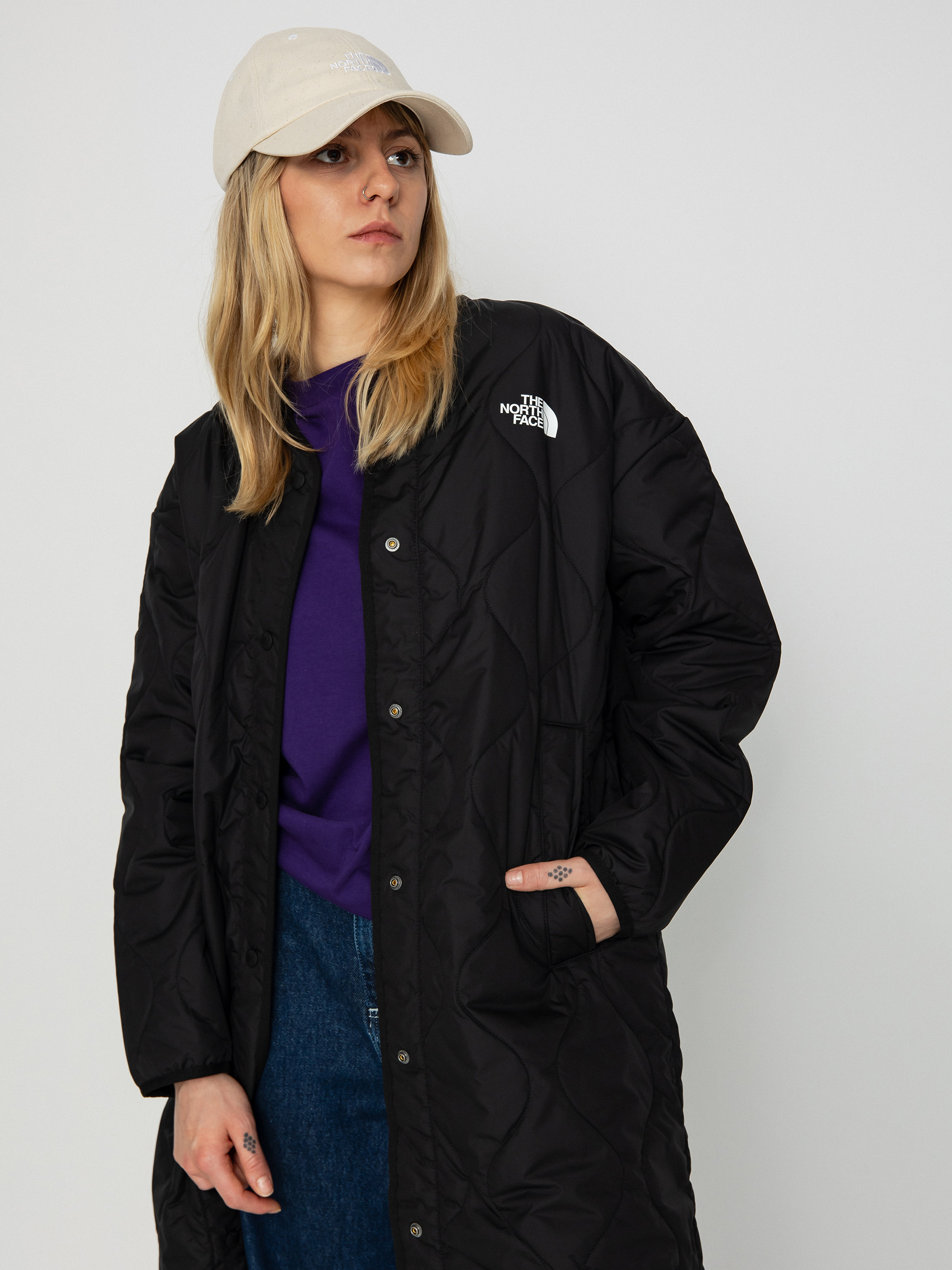Bunda The North Face Ampato Quilted Liner Long Wmn (tnf black)
