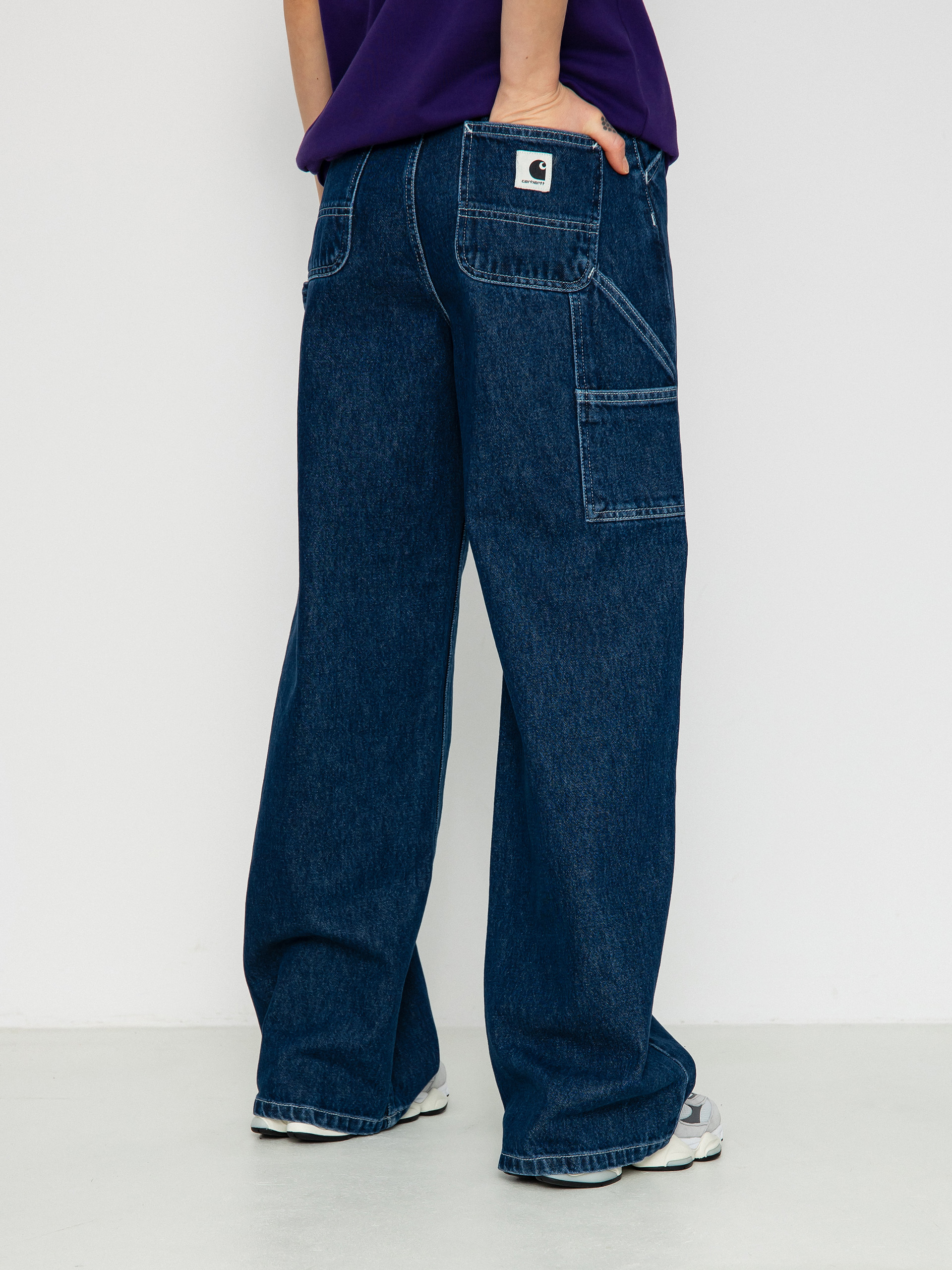 Kalhoty Carhartt WIP Jens Wmn (blue)