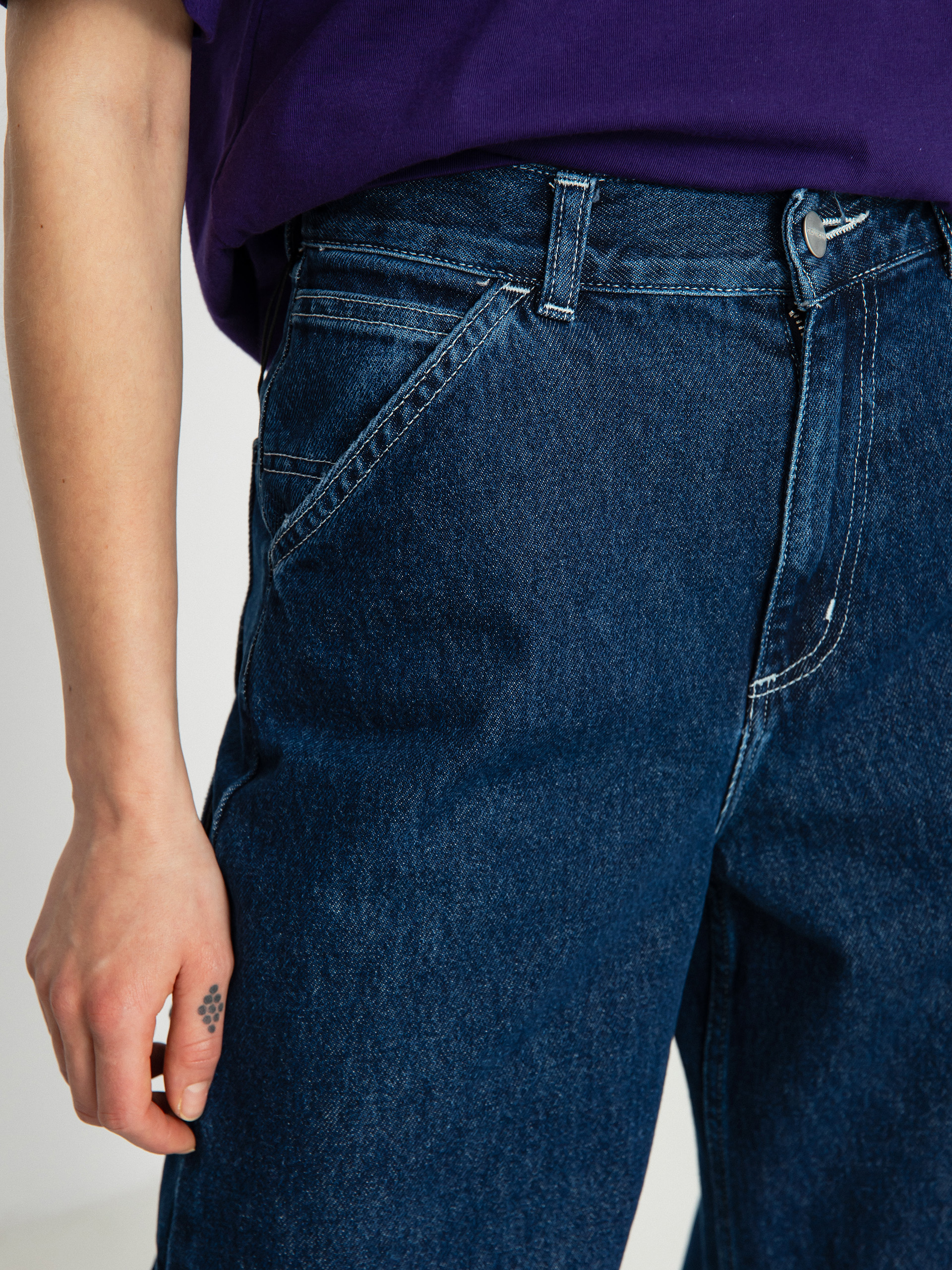 Kalhoty Carhartt WIP Jens Wmn (blue)