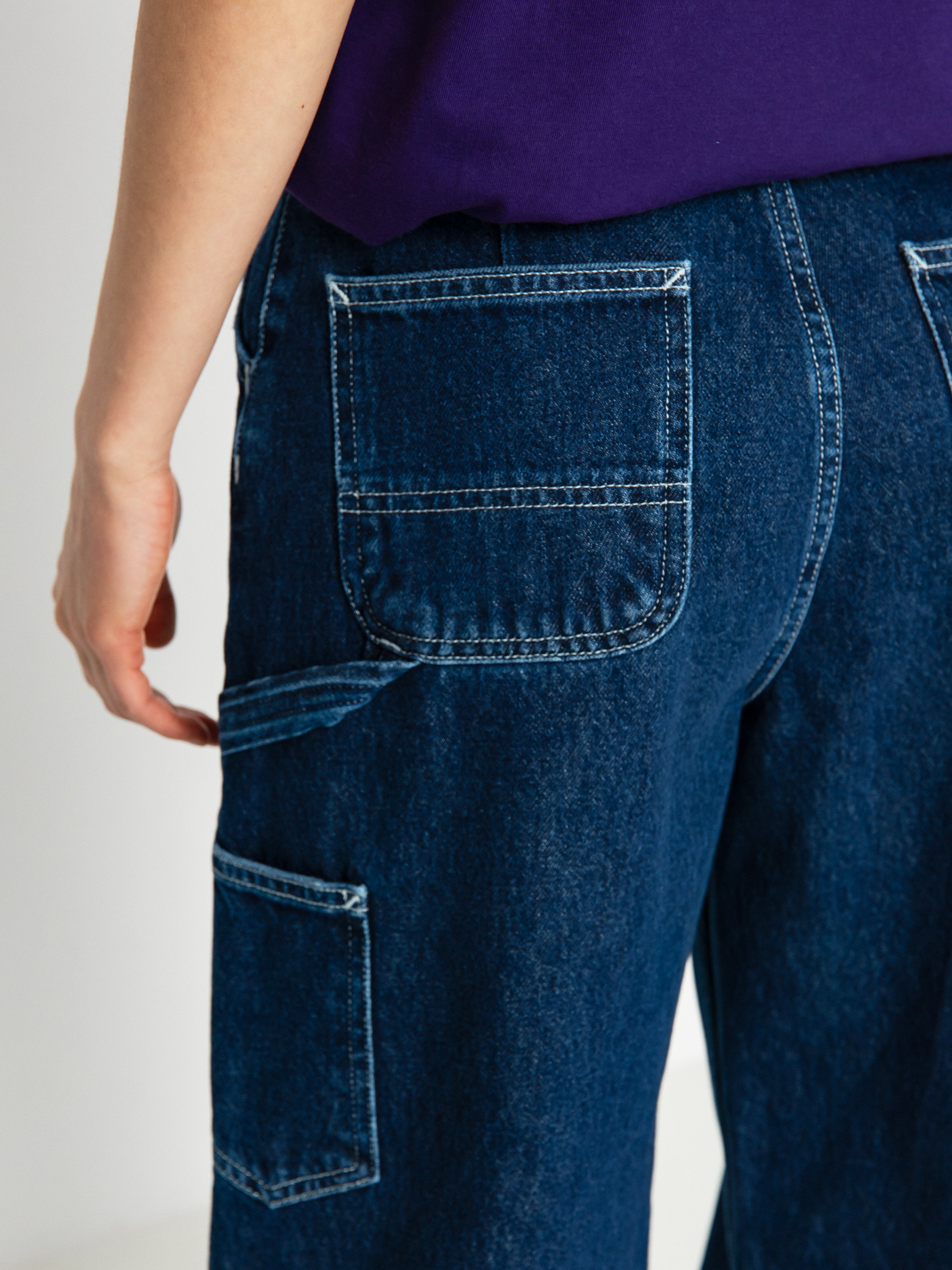 Kalhoty Carhartt WIP Jens Wmn (blue)