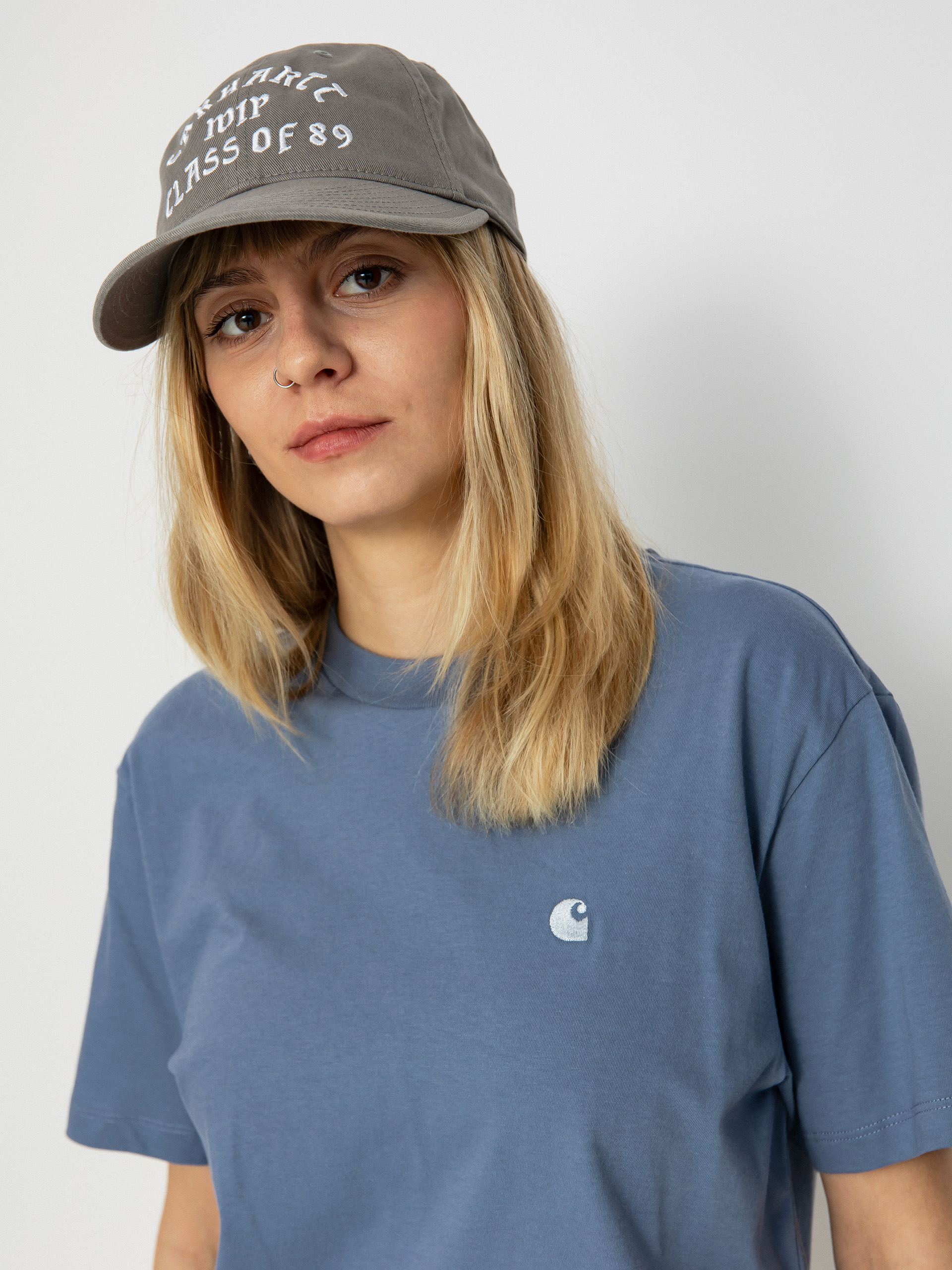 Tričko Carhartt WIP Casey Wmn (bay blue/silver)