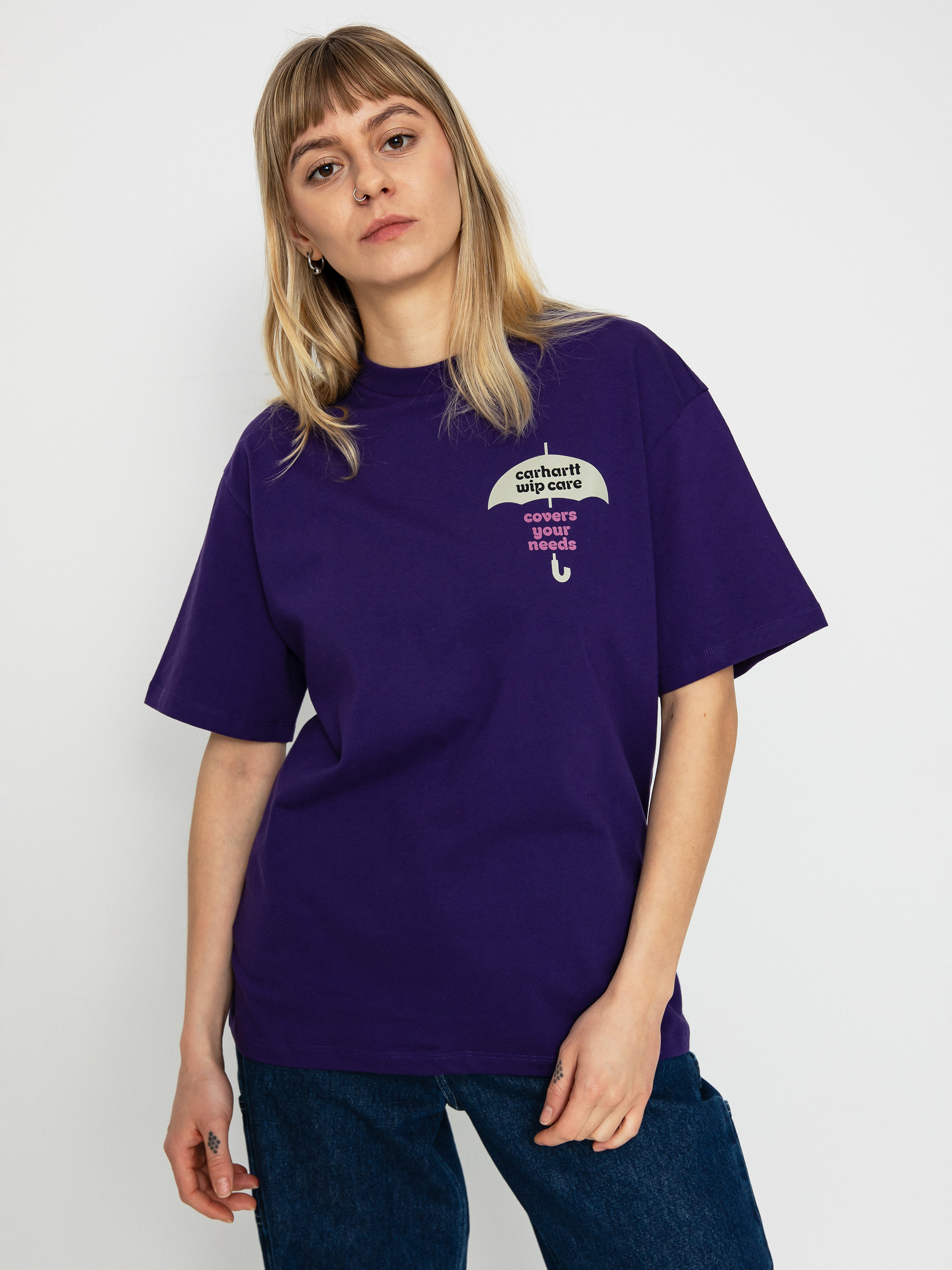 Tričko Carhartt WIP Cover Wmn (tyrian)