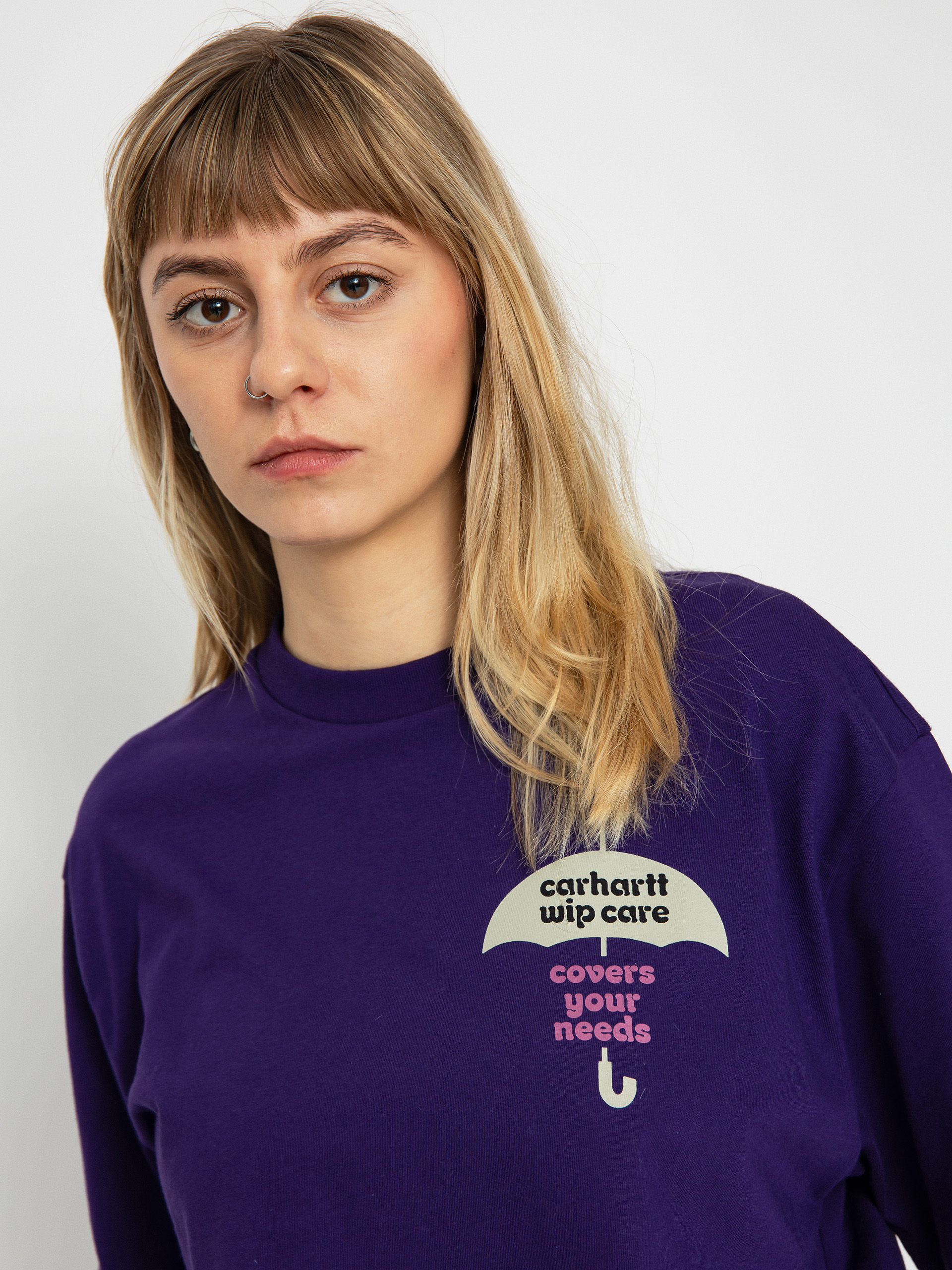 Tričko Carhartt WIP Cover Wmn (tyrian)