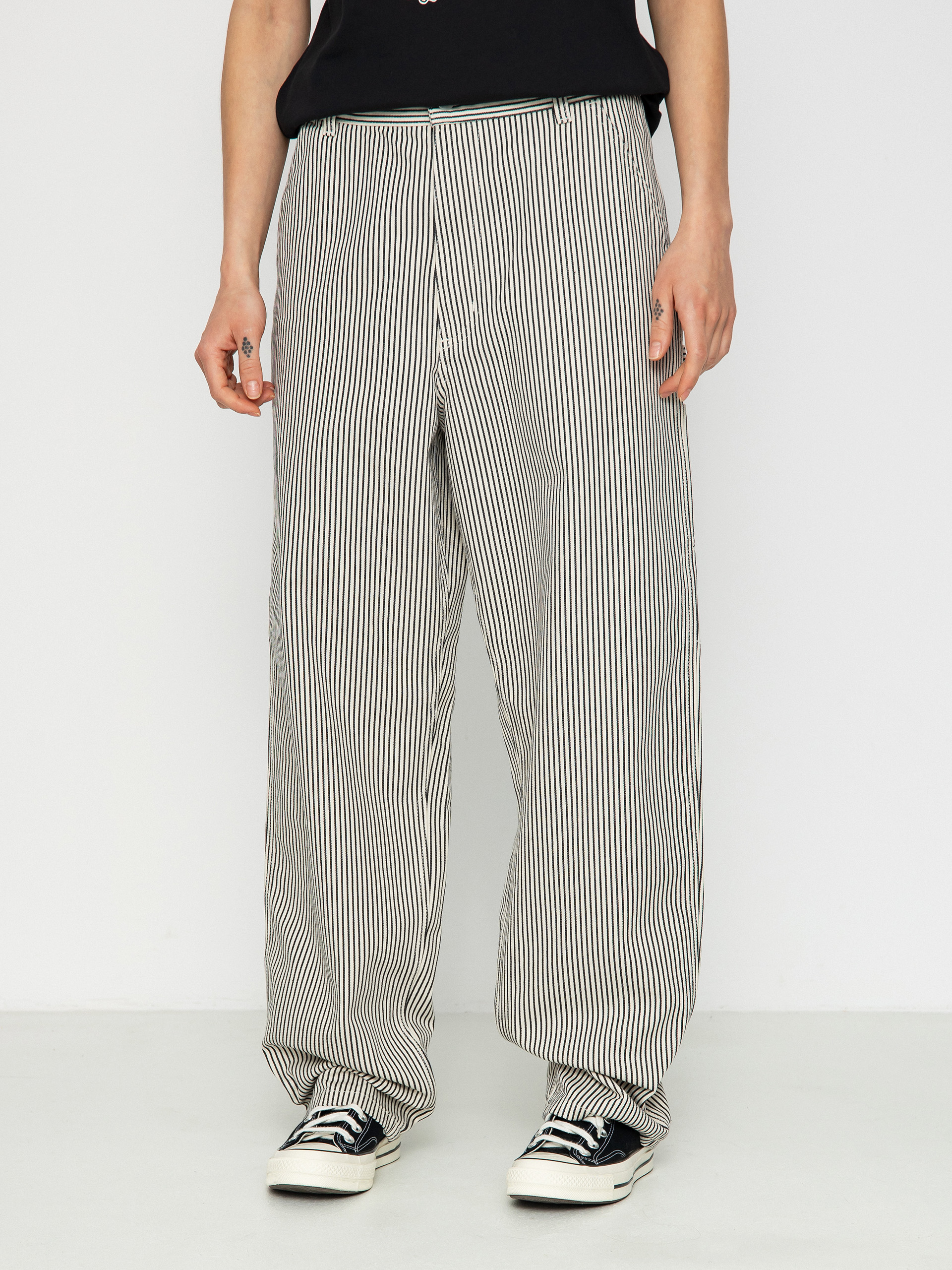 Kalhoty Carhartt WIP Haywood SK Wmn (haywood stripe/wax/black)