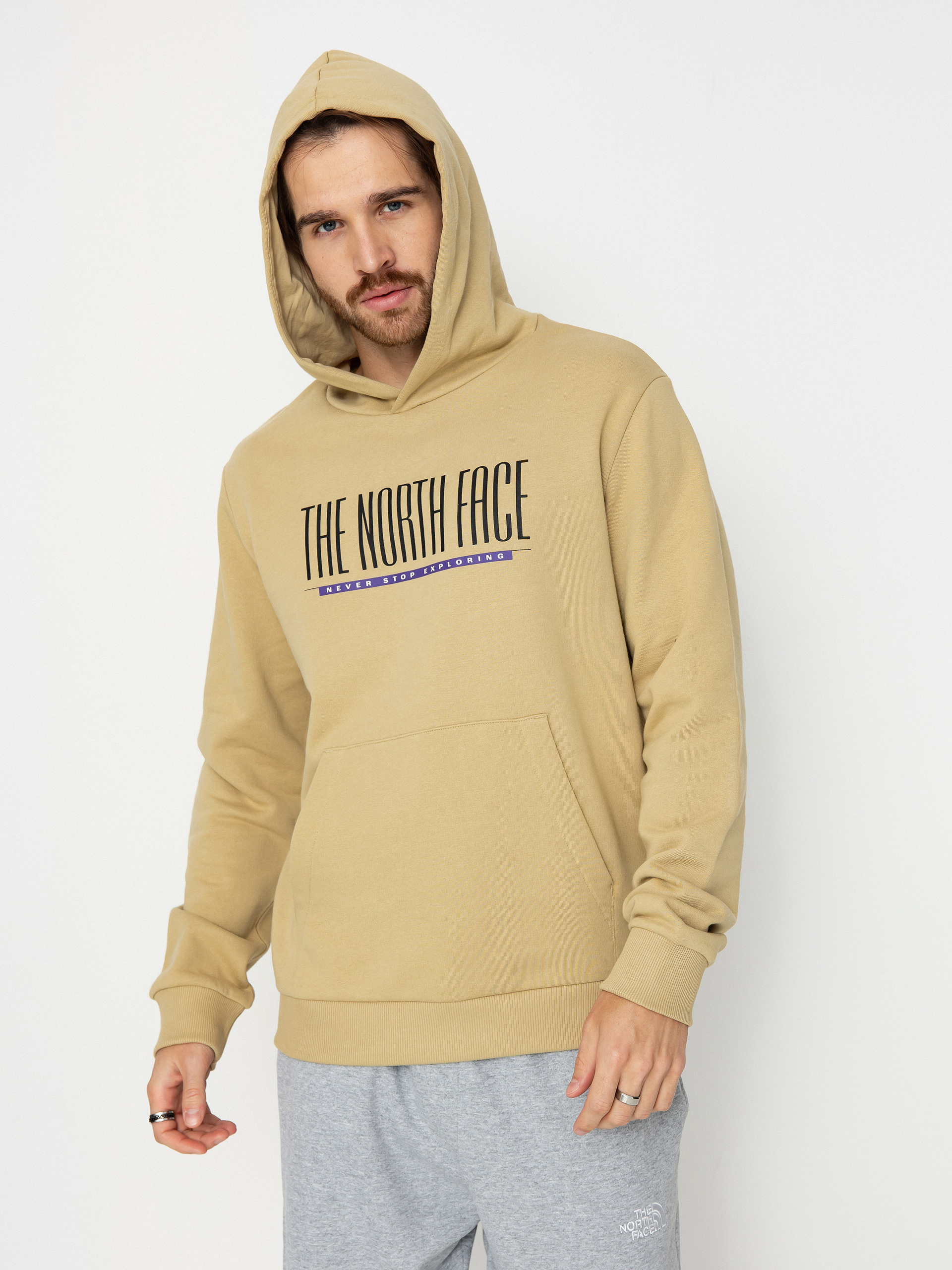 Mikina s kapucu00ed The North Face Tnf Est 1966 HD (khaki stone)