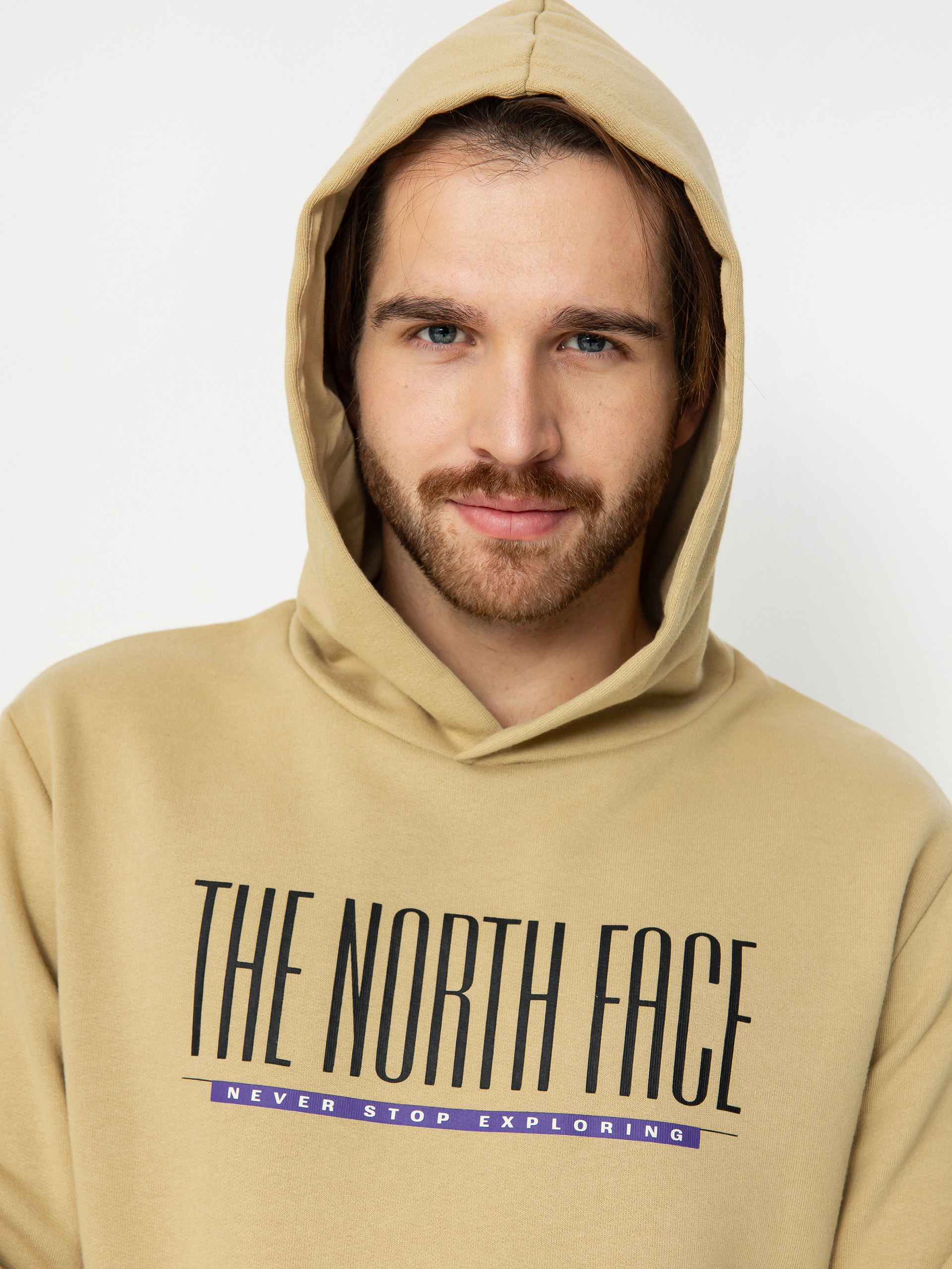Mikina s kapucí The North Face Tnf Est 1966 HD (khaki stone)