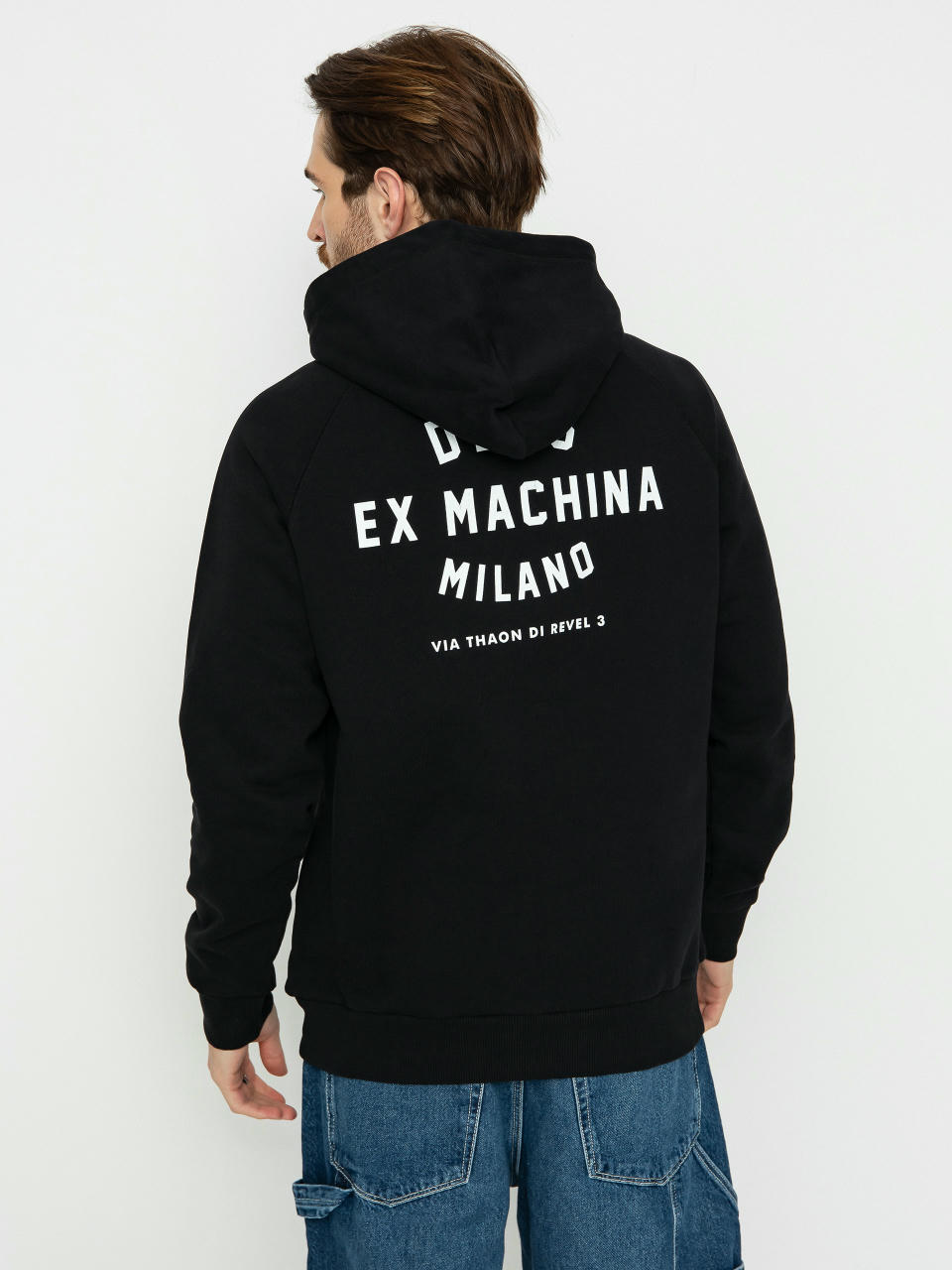 Mikina s kapucí Deus Ex Machina Milano Address HD (black)