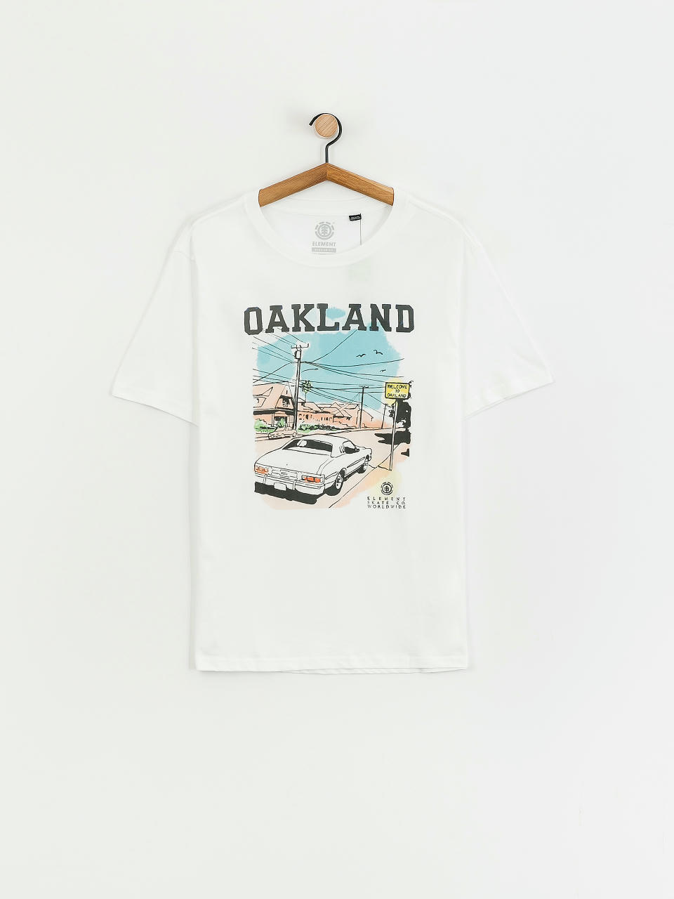 Tričko Element Oakland Worldwide (optic white)