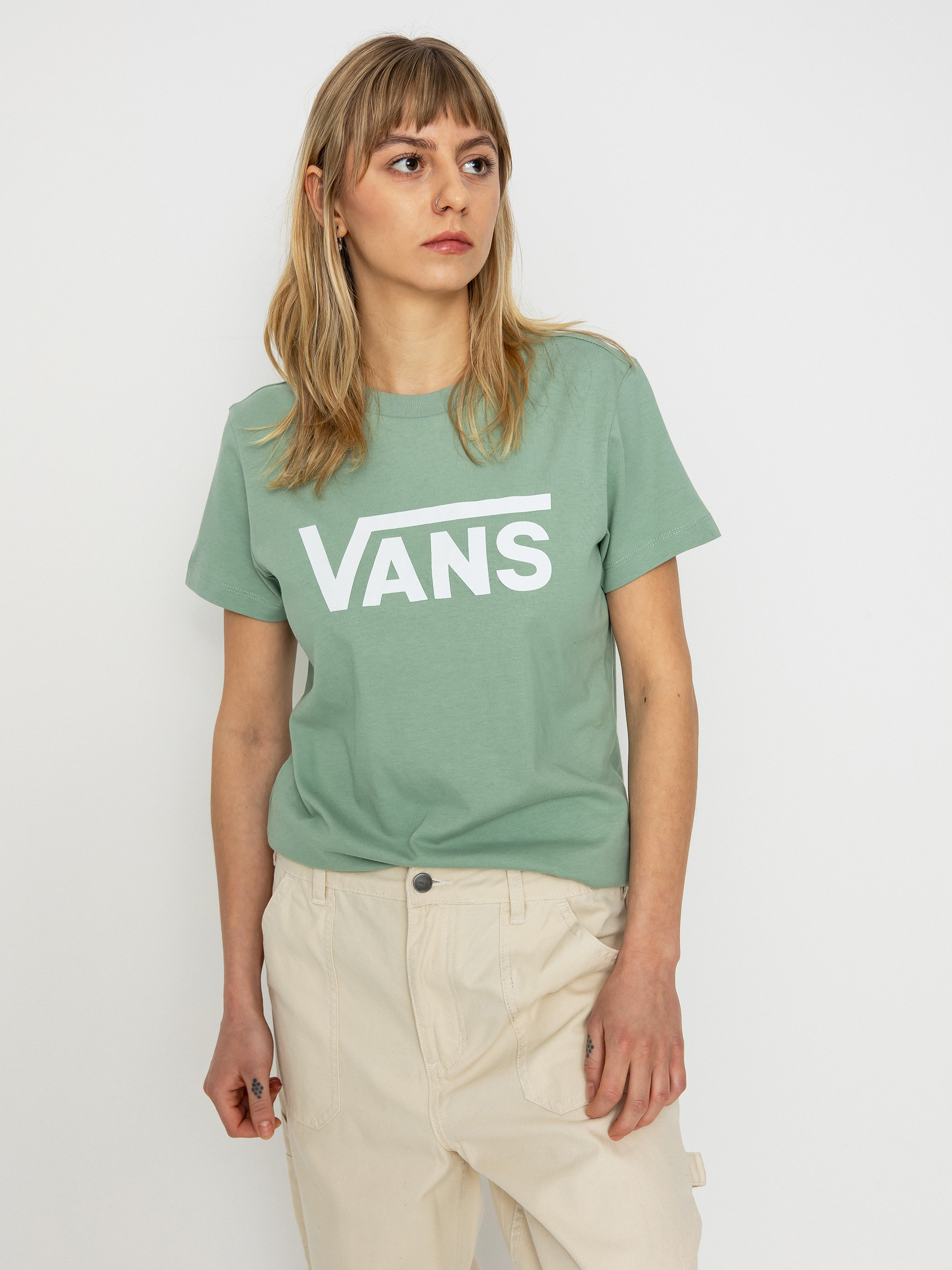 Tričko Vans Flying V Crew Wmn (flying v iceberg green)
