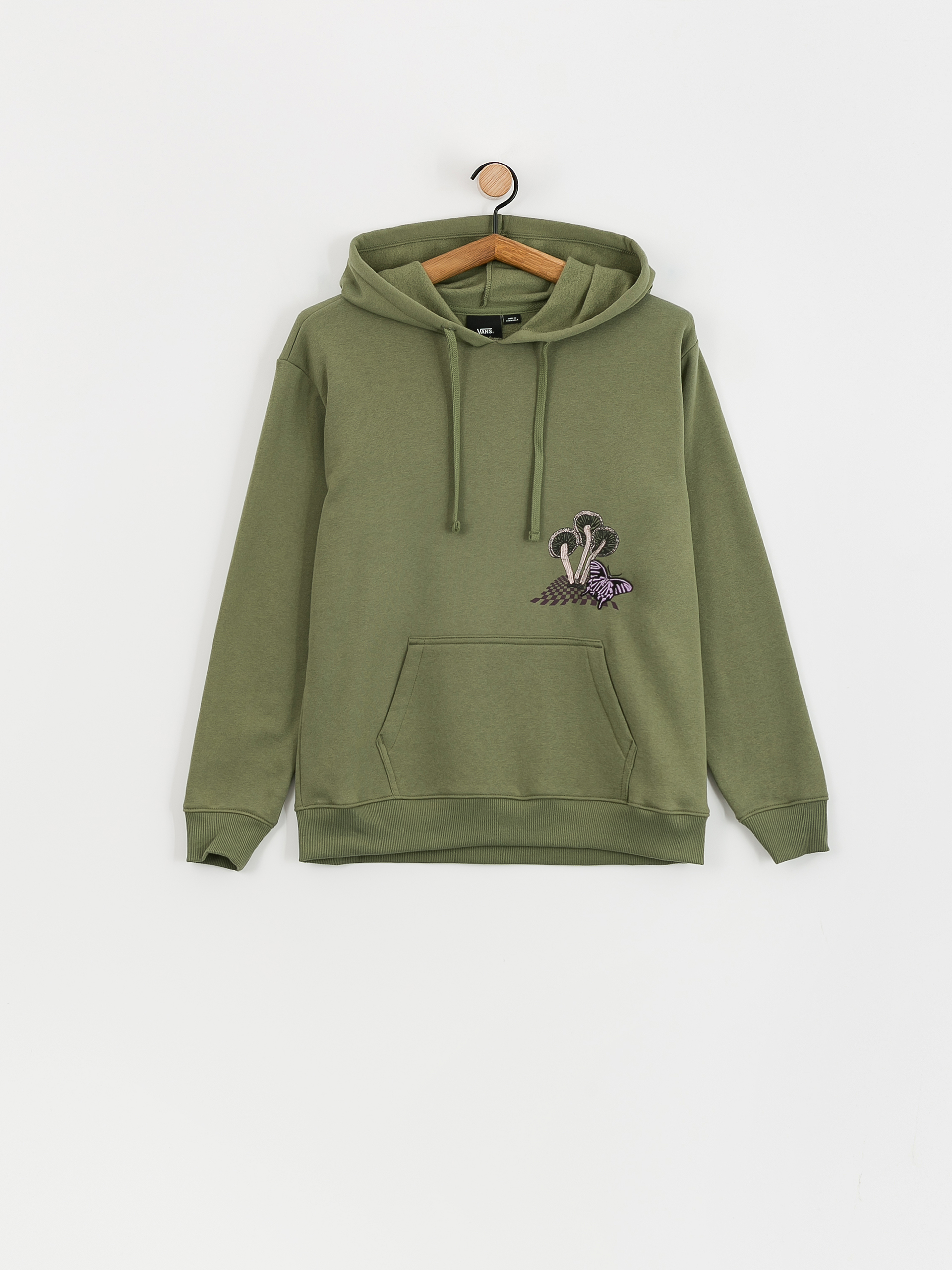 Mikina s kapucí Vans Dazed Strange Bff HD Wmn (olivine)