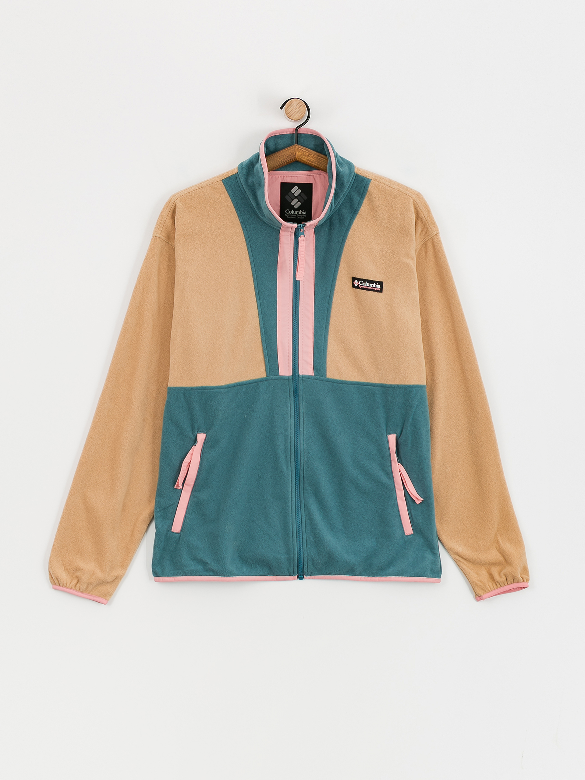 Pánský Fleecová mikina Columbia Back Bowl Lightweight (canoe/cloudburst/salmon rose)