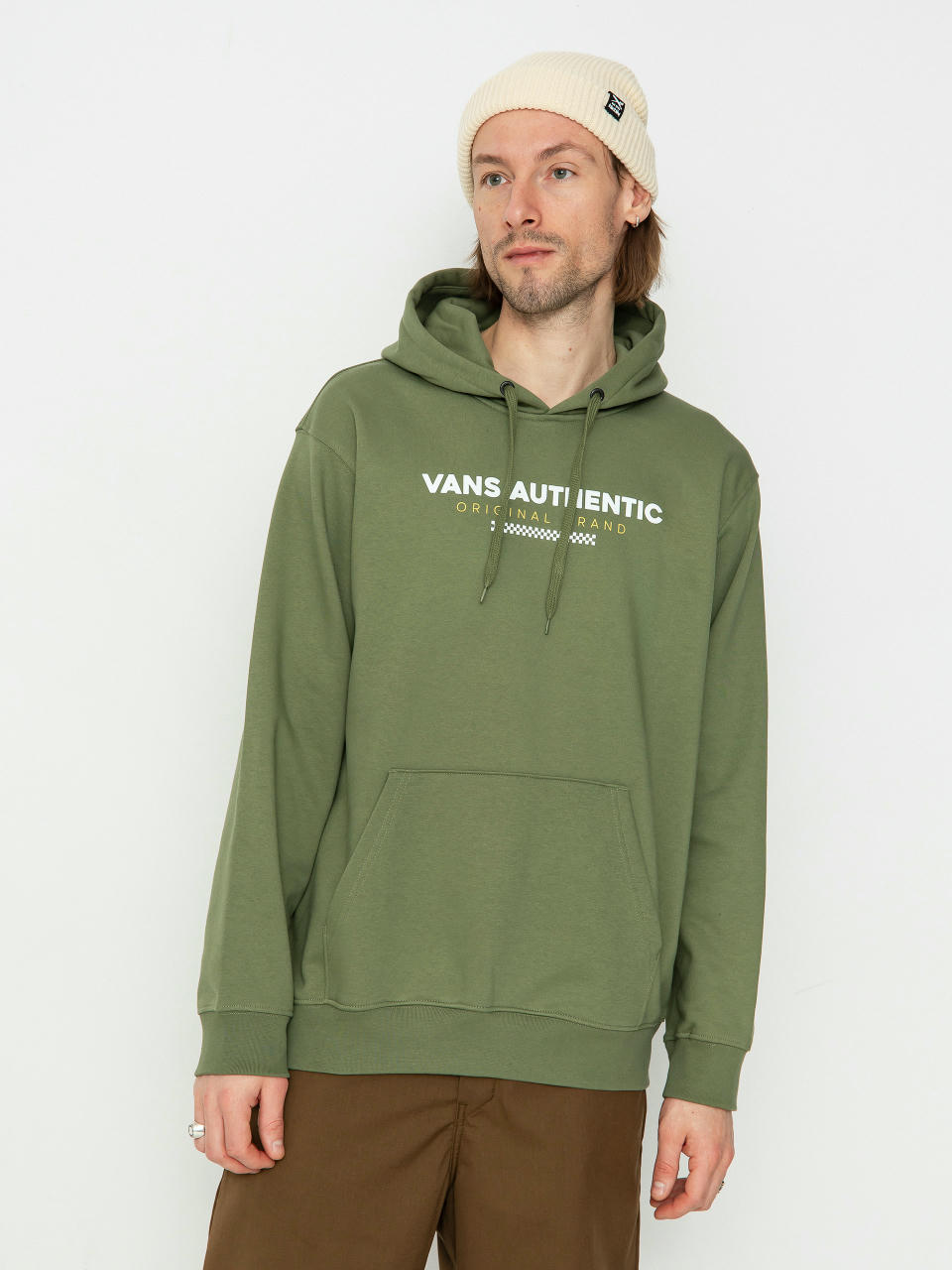 Mikina s kapucí Vans Vans Sport Loose Fit Fleece HD (olivine)