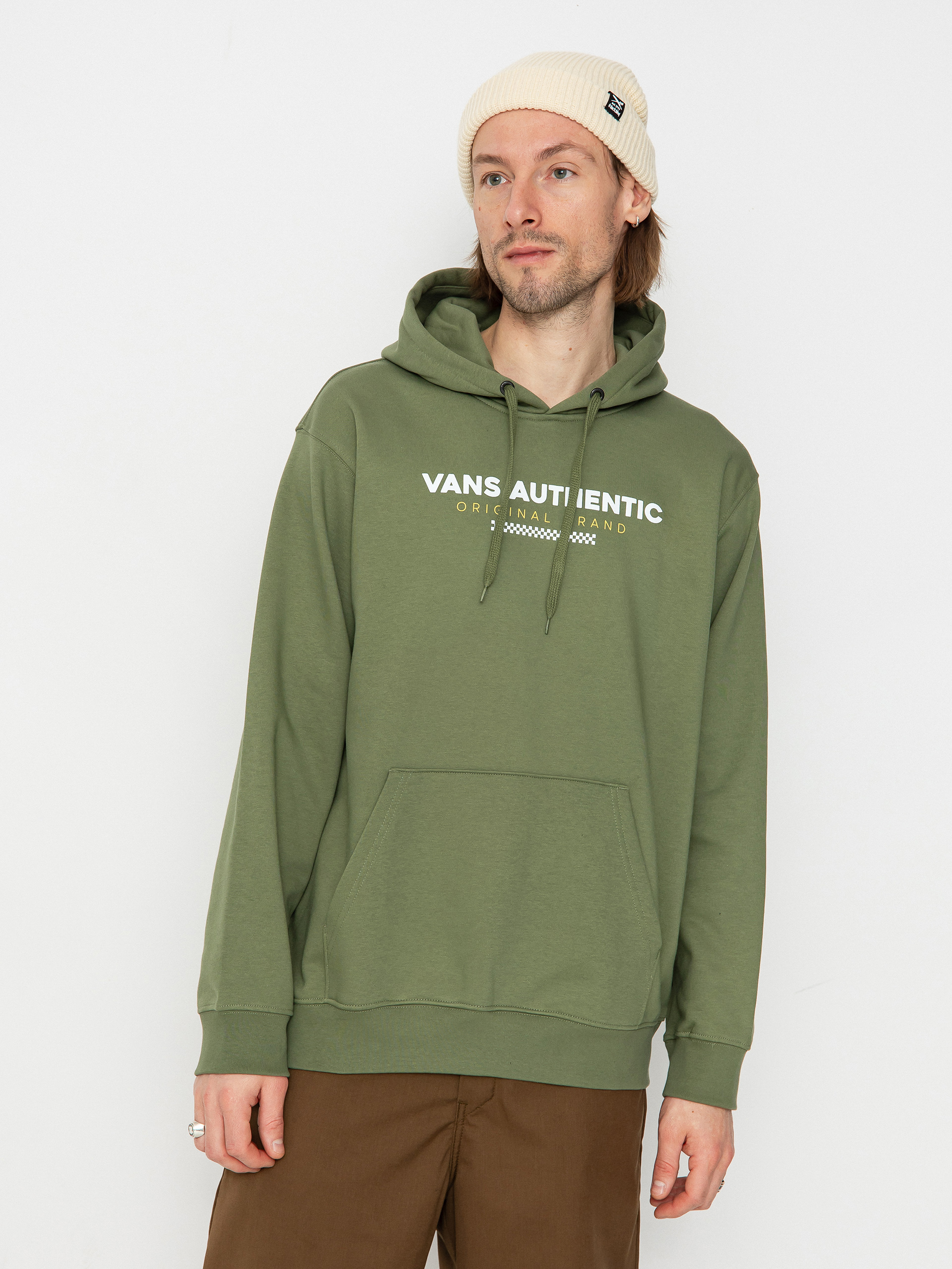 Mikina s kapucu00ed Vans Vans Sport Loose Fit Fleece HD (olivine)
