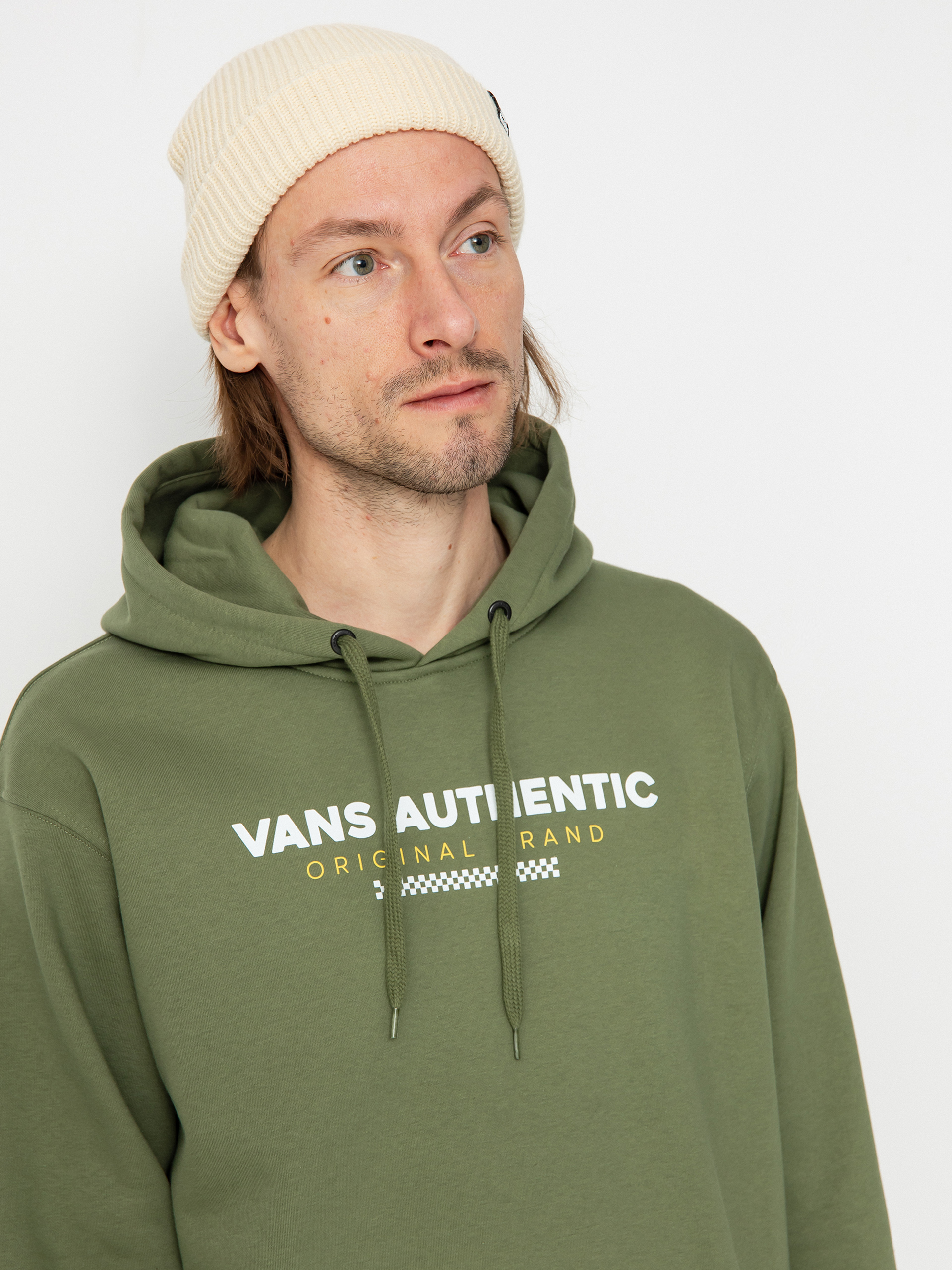 Mikina s kapucí Vans Vans Sport Loose Fit Fleece HD (olivine)