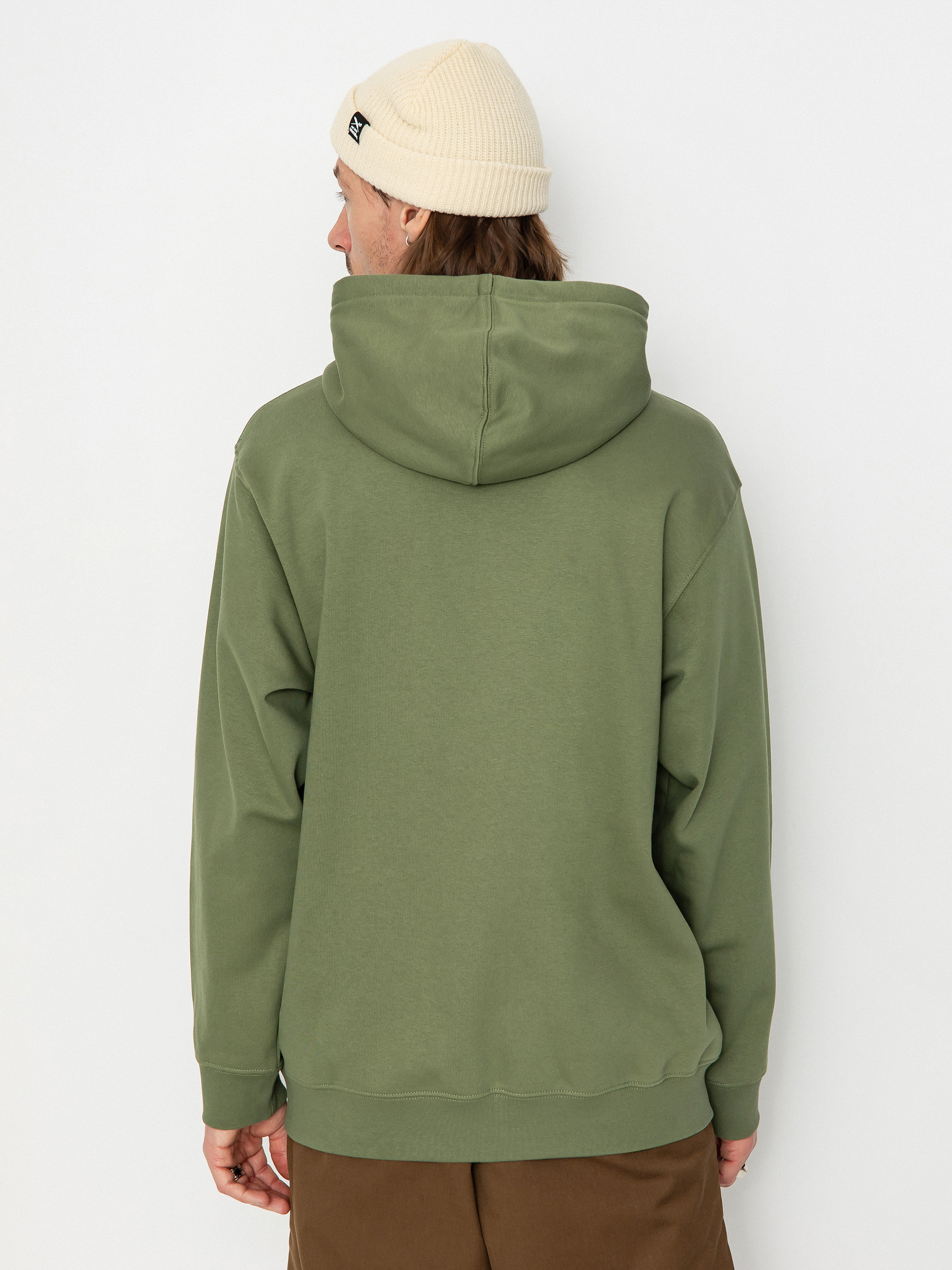 Mikina s kapucí Vans Vans Sport Loose Fit Fleece HD (olivine)