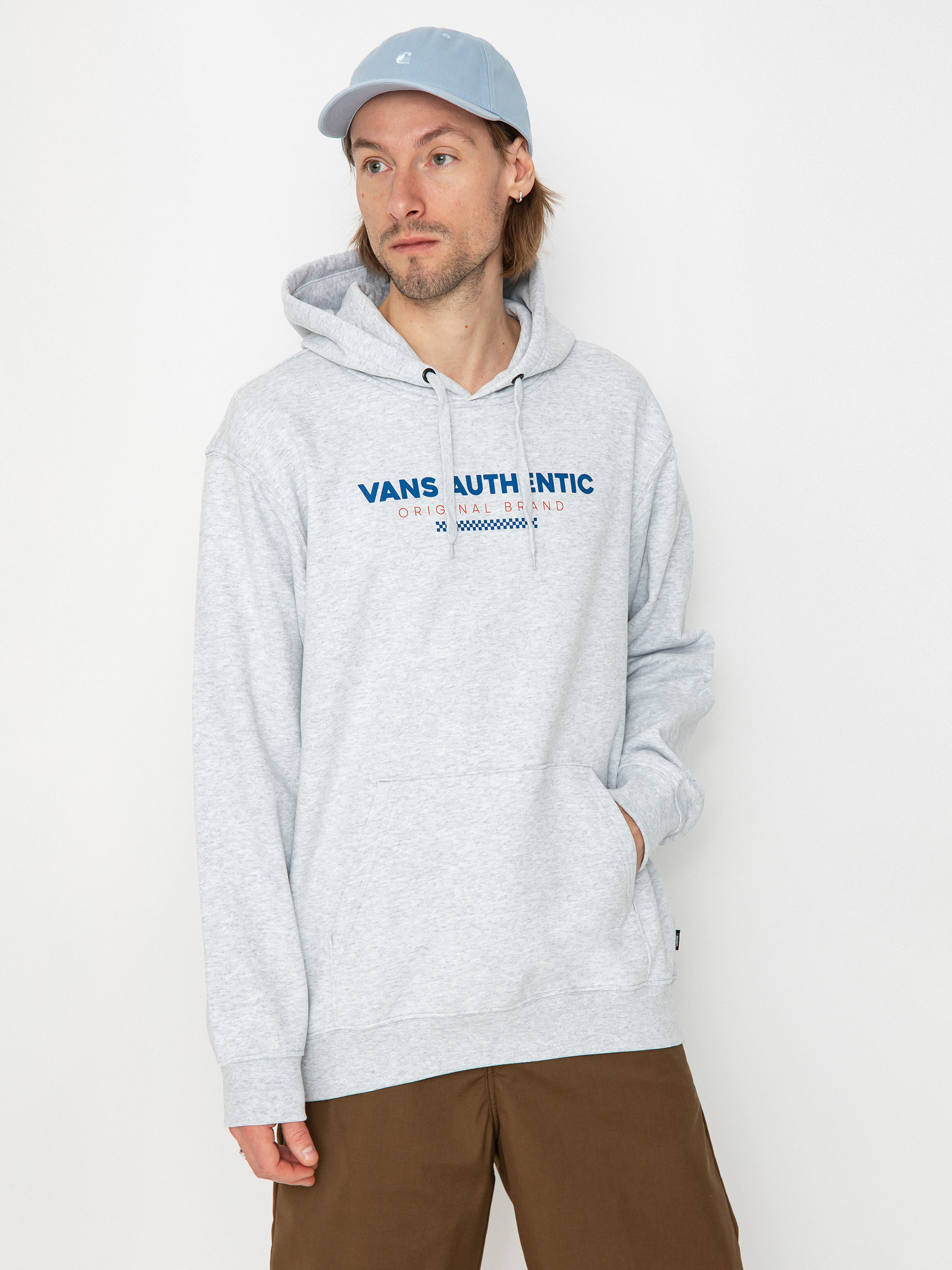 Mikina s kapucu00ed Vans Vans Sport Loose Fit Fleece HD (light grey heather)