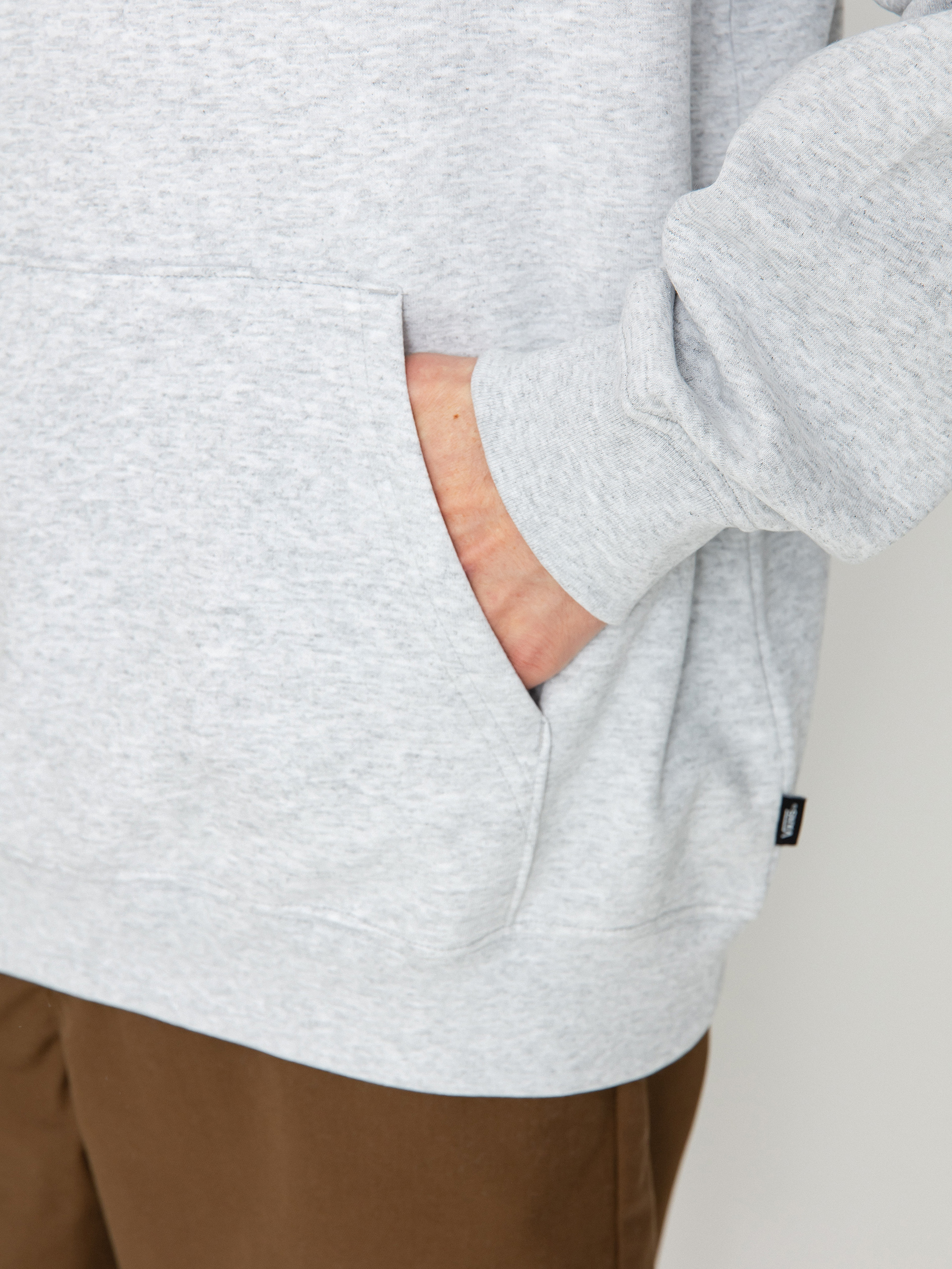 Mikina s kapucí Vans Vans Sport Loose Fit Fleece HD (light grey heather)