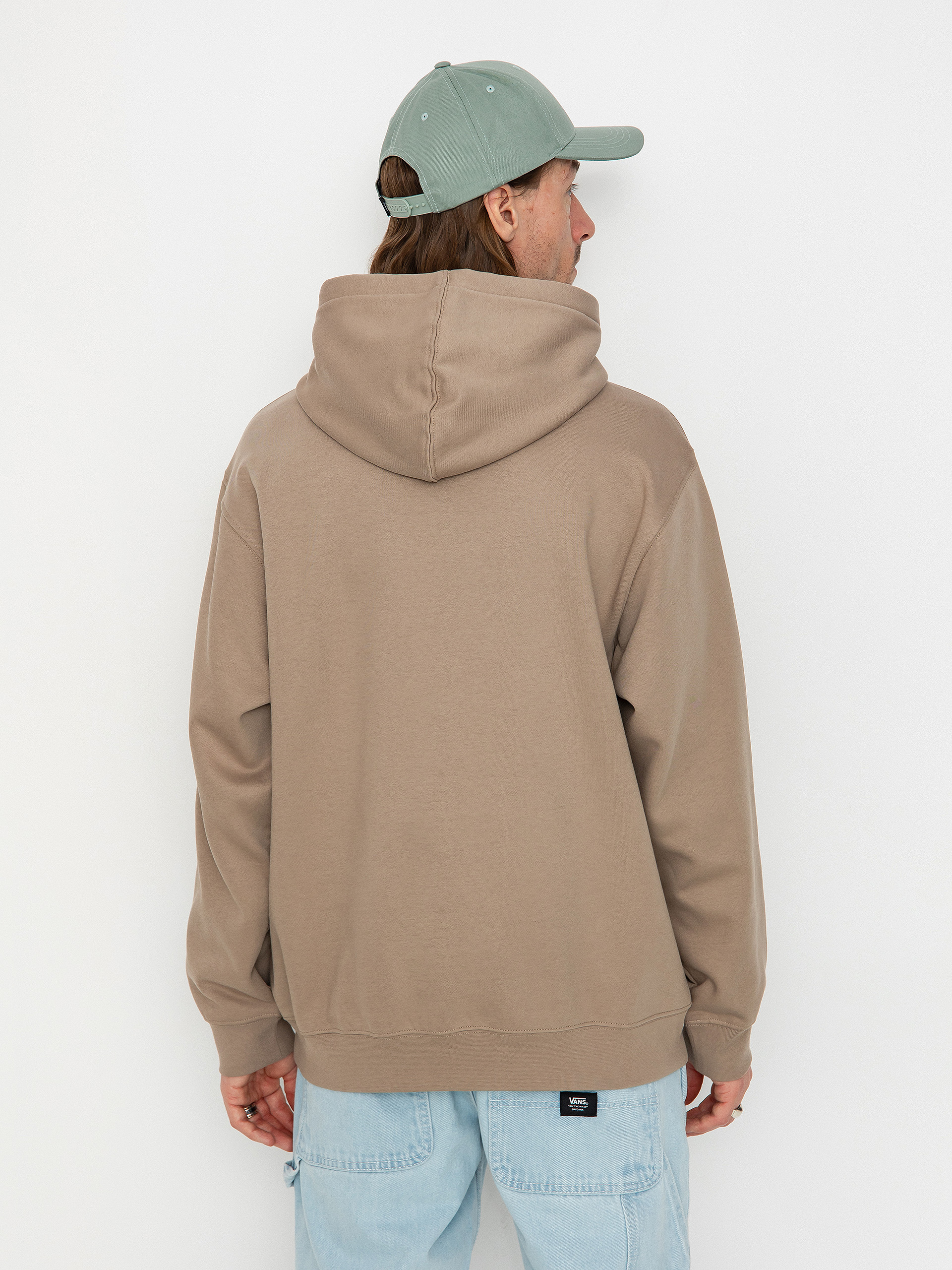 Mikina s kapucí Vans Vans Sport Loose Fit Fleece HD (desert taupe)