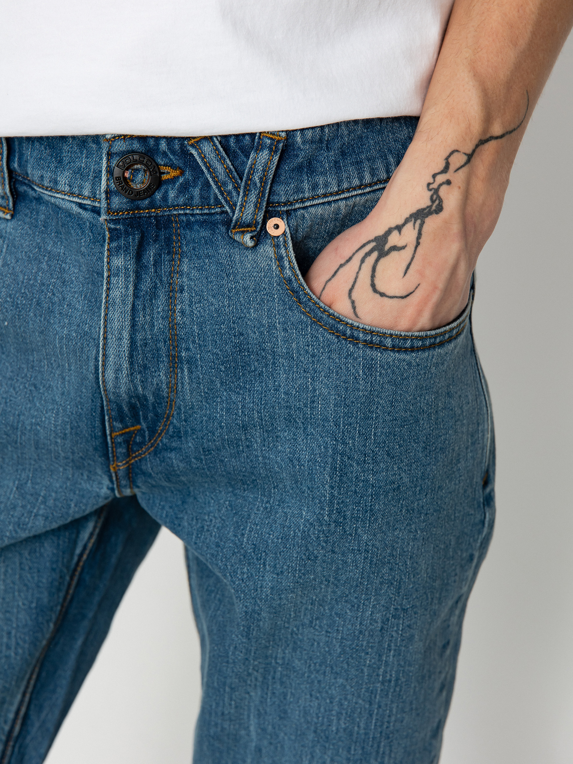 Kalhoty Volcom Vorta Denim (aged indigo)