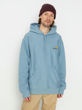 Mikina s kapucí Carhartt WIP American Script HD (frosted blue)