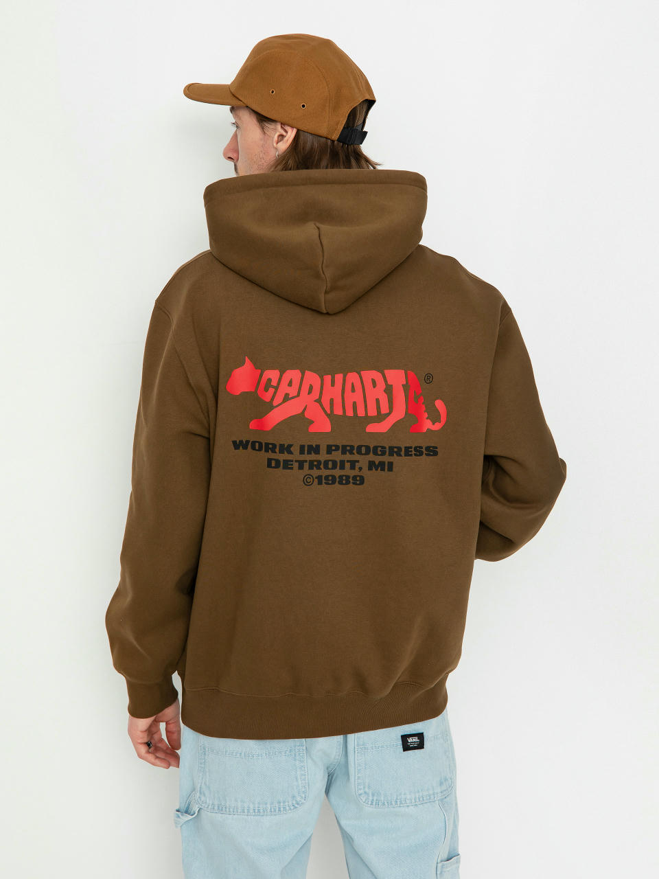 Mikina s kapucí Carhartt WIP Rocky Script HD (lumber)