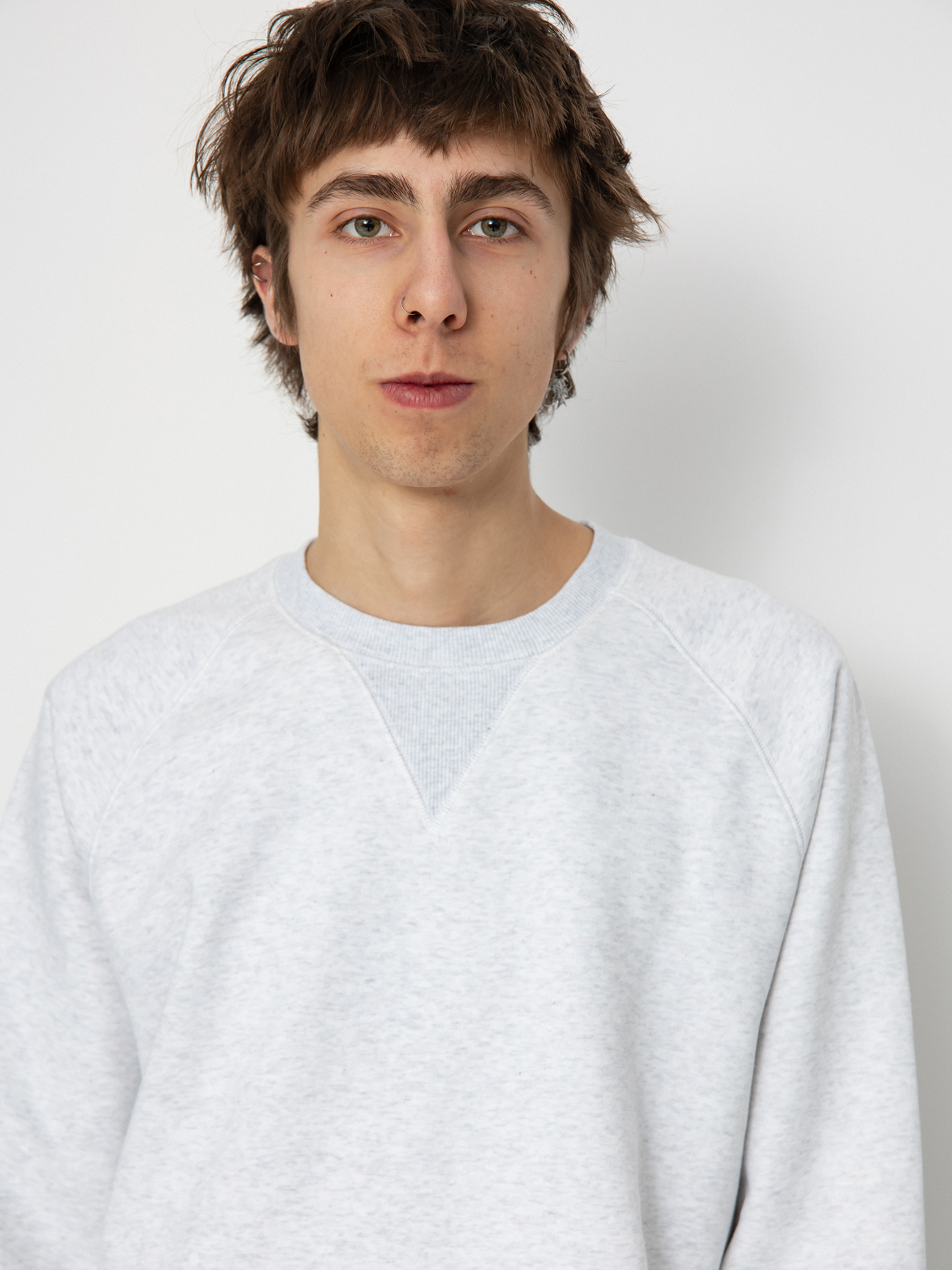 Mikina Carhartt WIP Chase (ash heather/gold)