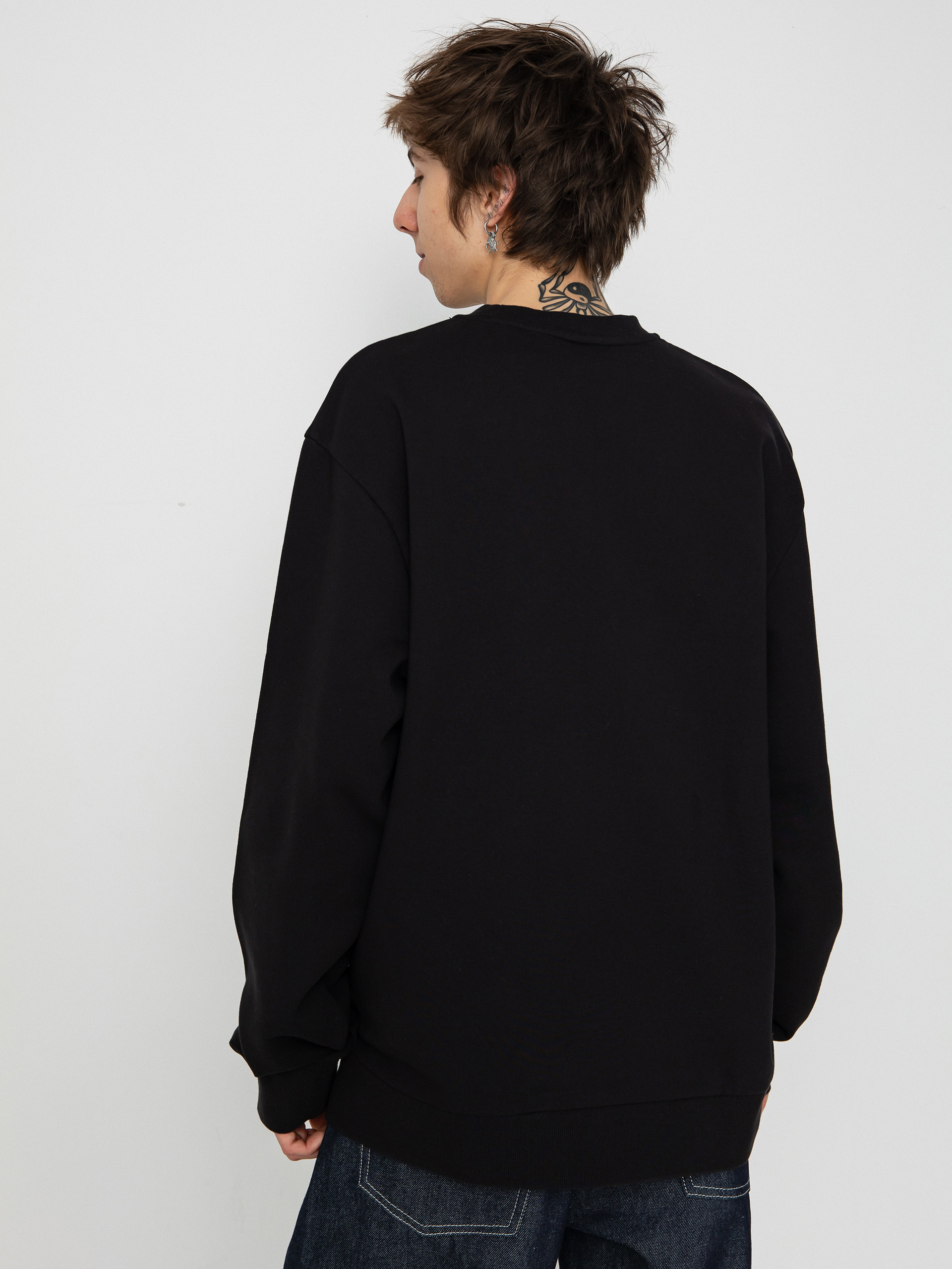 Mikina Carhartt WIP Script Embroidery (black/white)