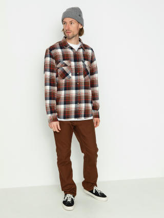 Košile Brixton Bowery Flannel Ls (washed navy/sepia/off white)