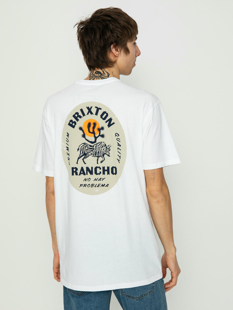 Tričko Brixton Rancho Tlrt (white)