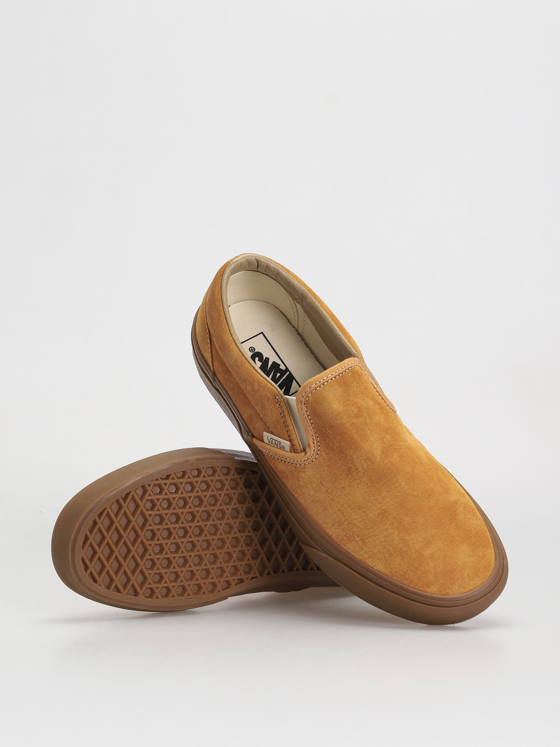 Boty Vans Classic Slip On (pig suede gum antelope)