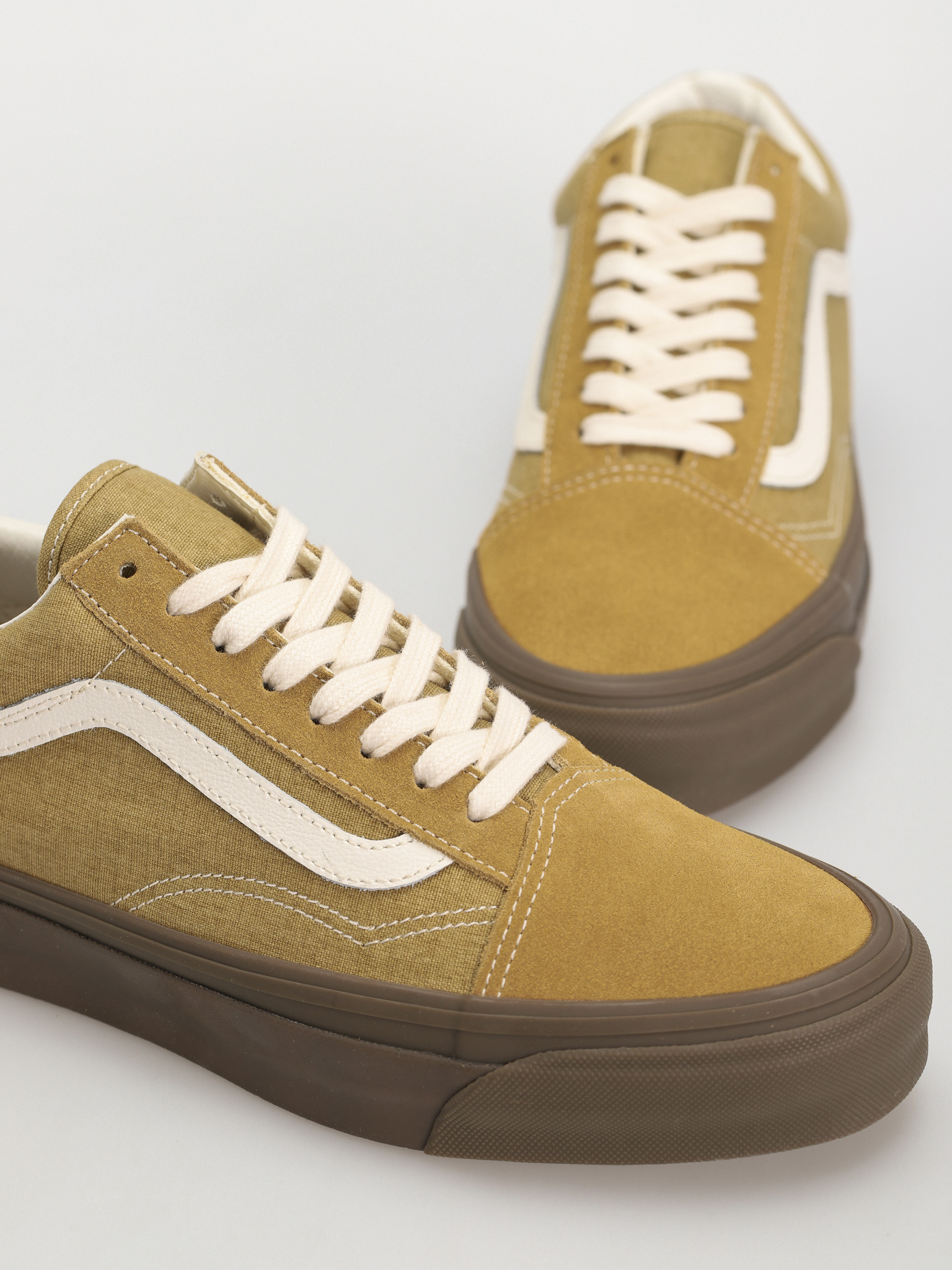 Boty Vans Old Skool 36 - hnědá (salt wash dirty yellow)