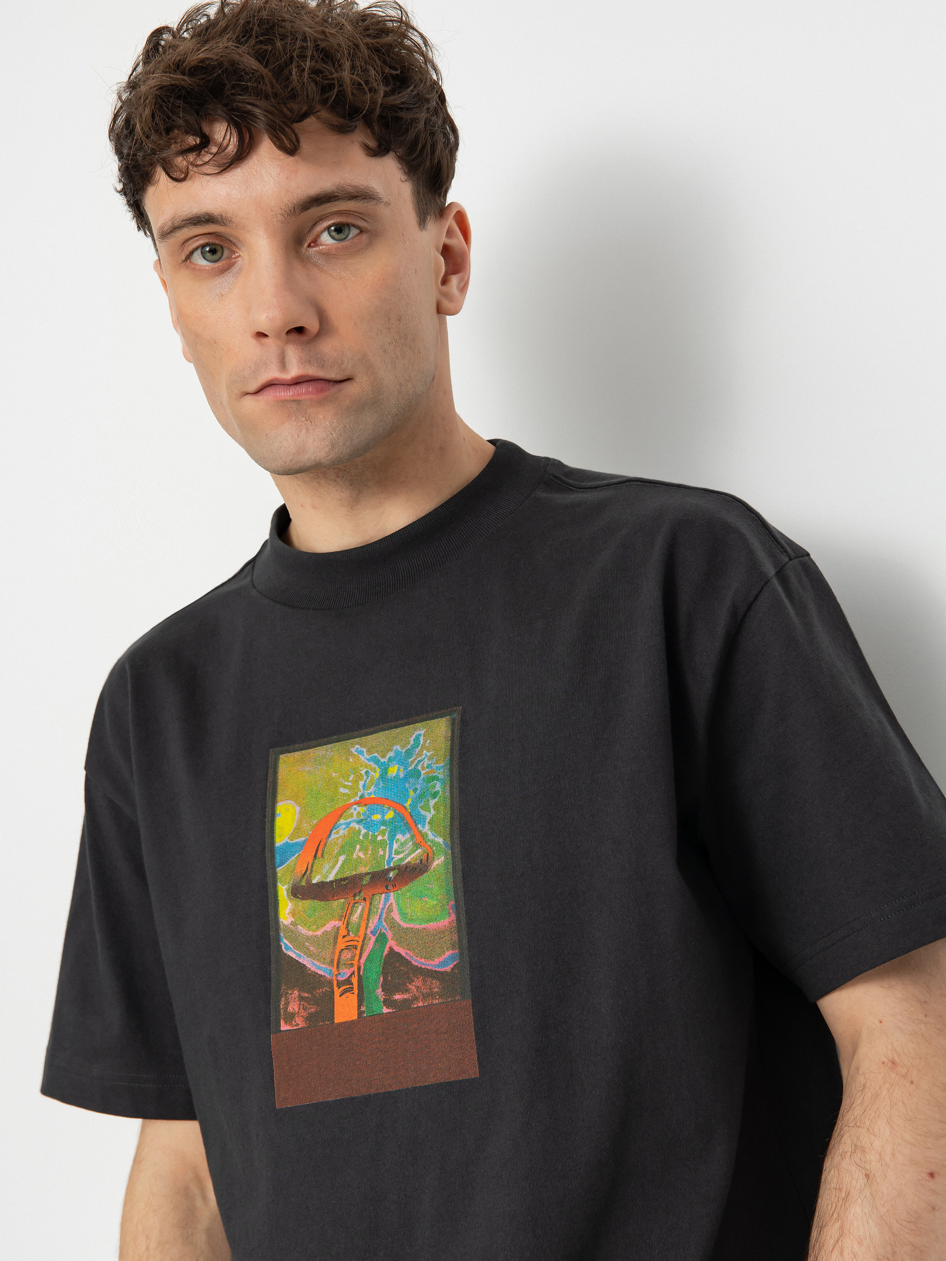 Tričko RVCA Sage Shroom (washed black)