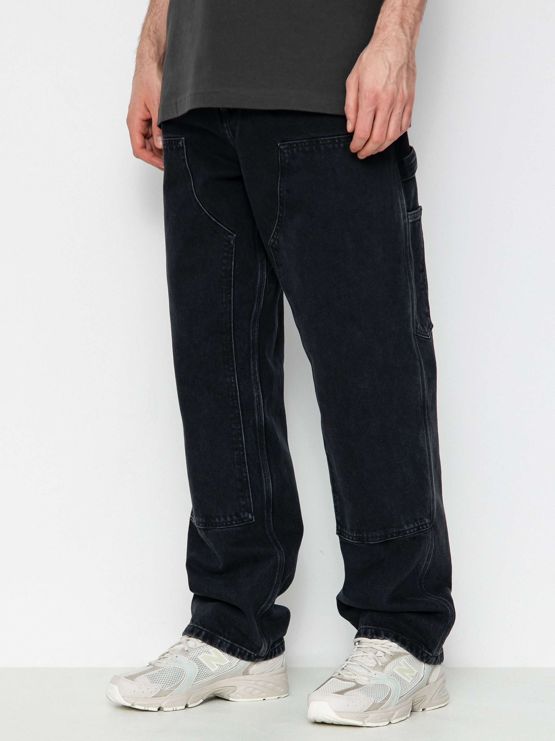 Kalhoty Carhartt WIP Double Knee (black)