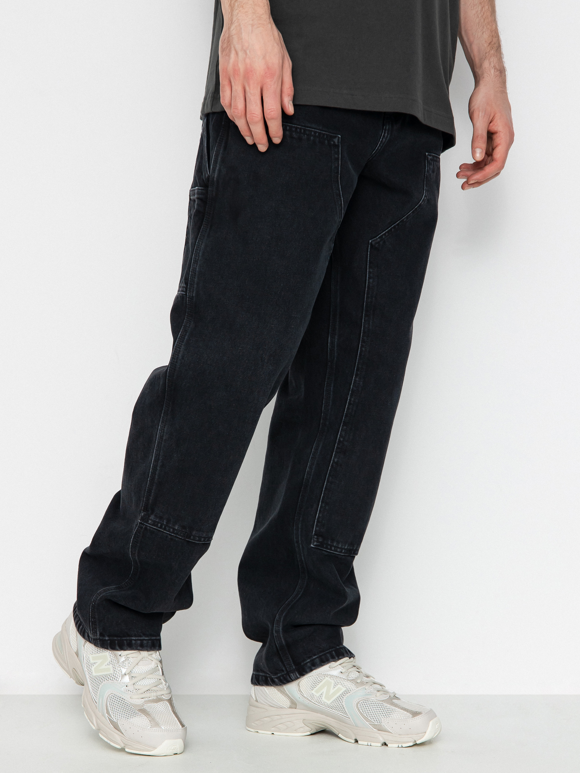 Kalhoty Carhartt WIP Double Knee (black)