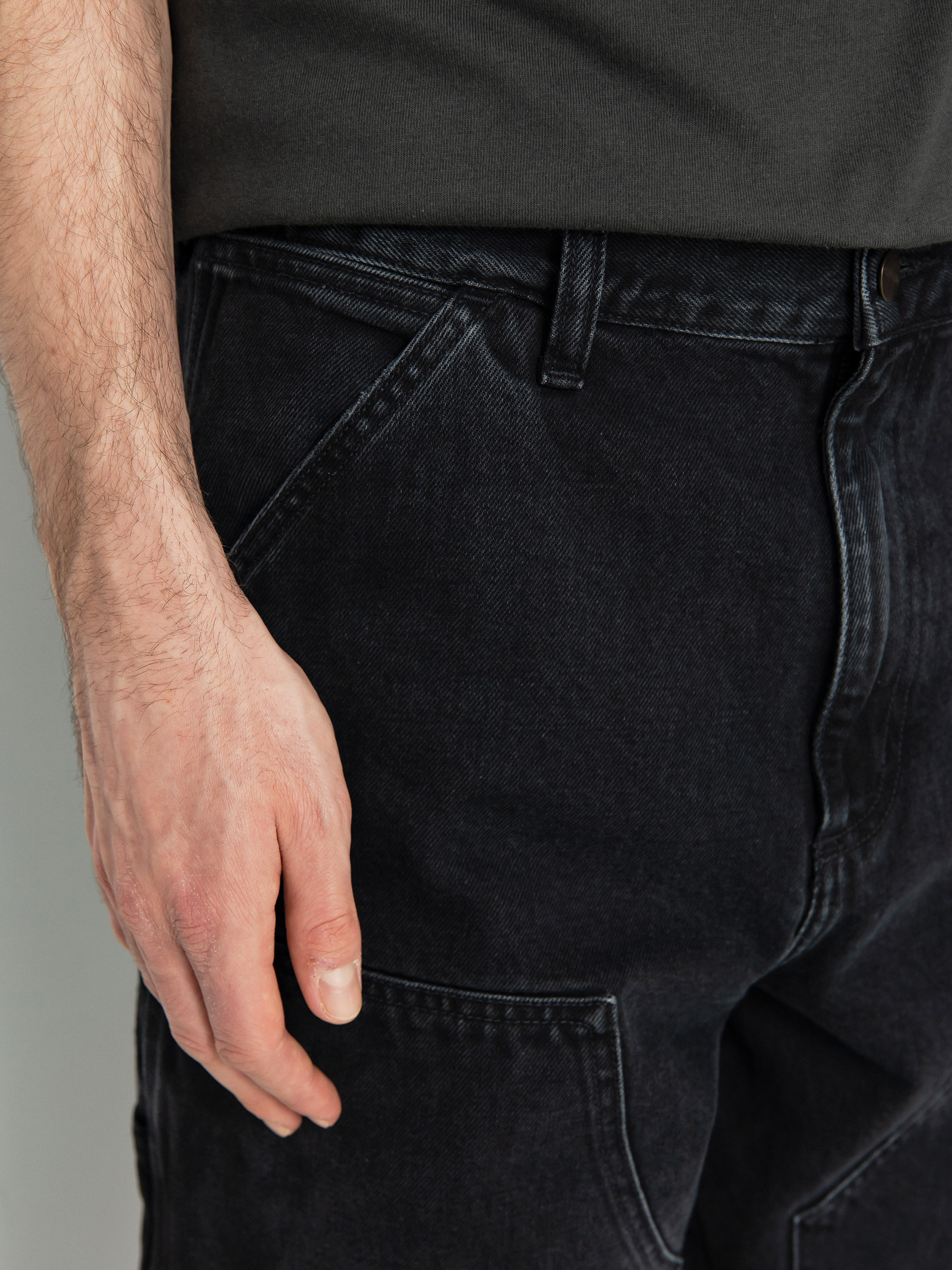 Kalhoty Carhartt WIP Double Knee (black)