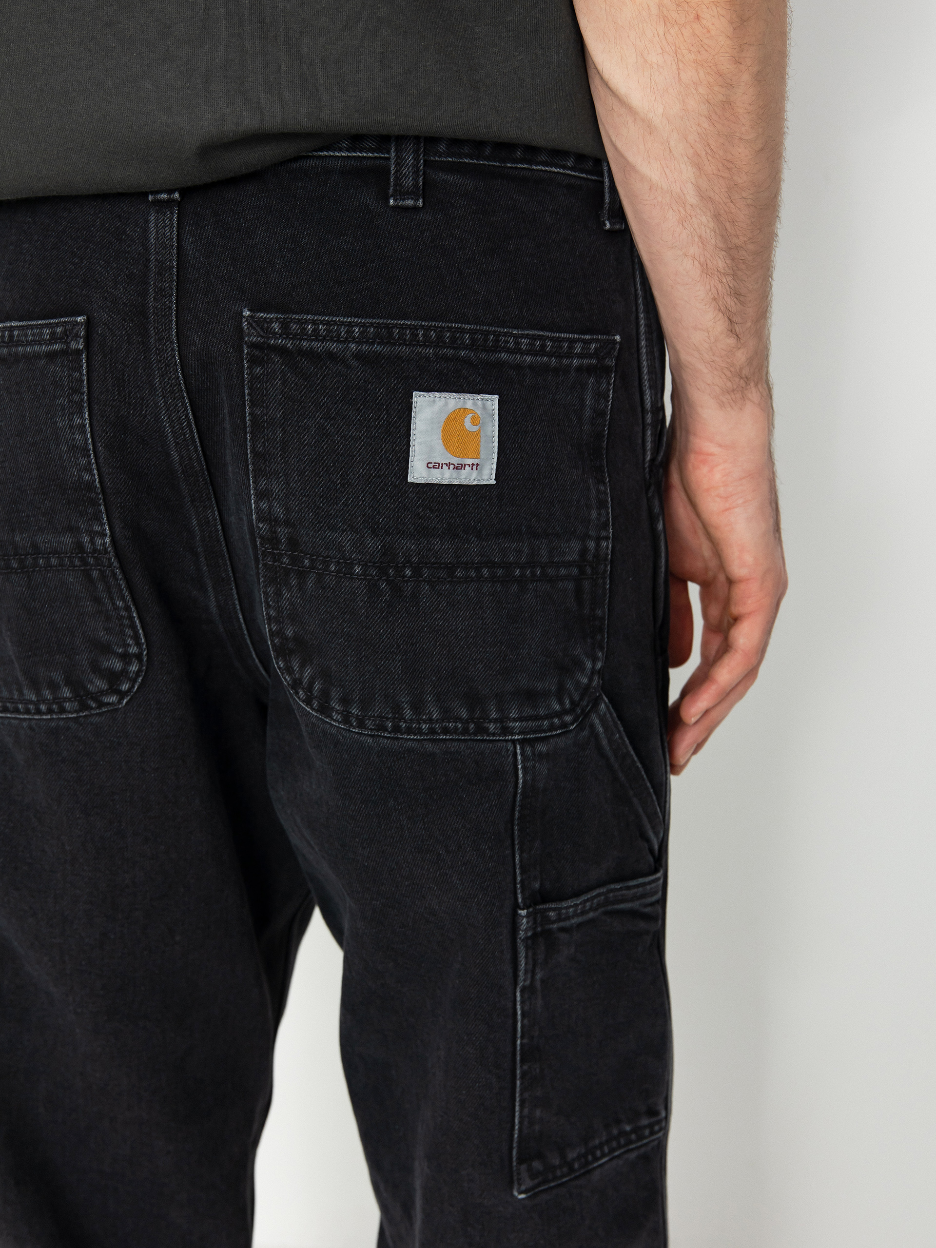 Kalhoty Carhartt WIP Double Knee (black)