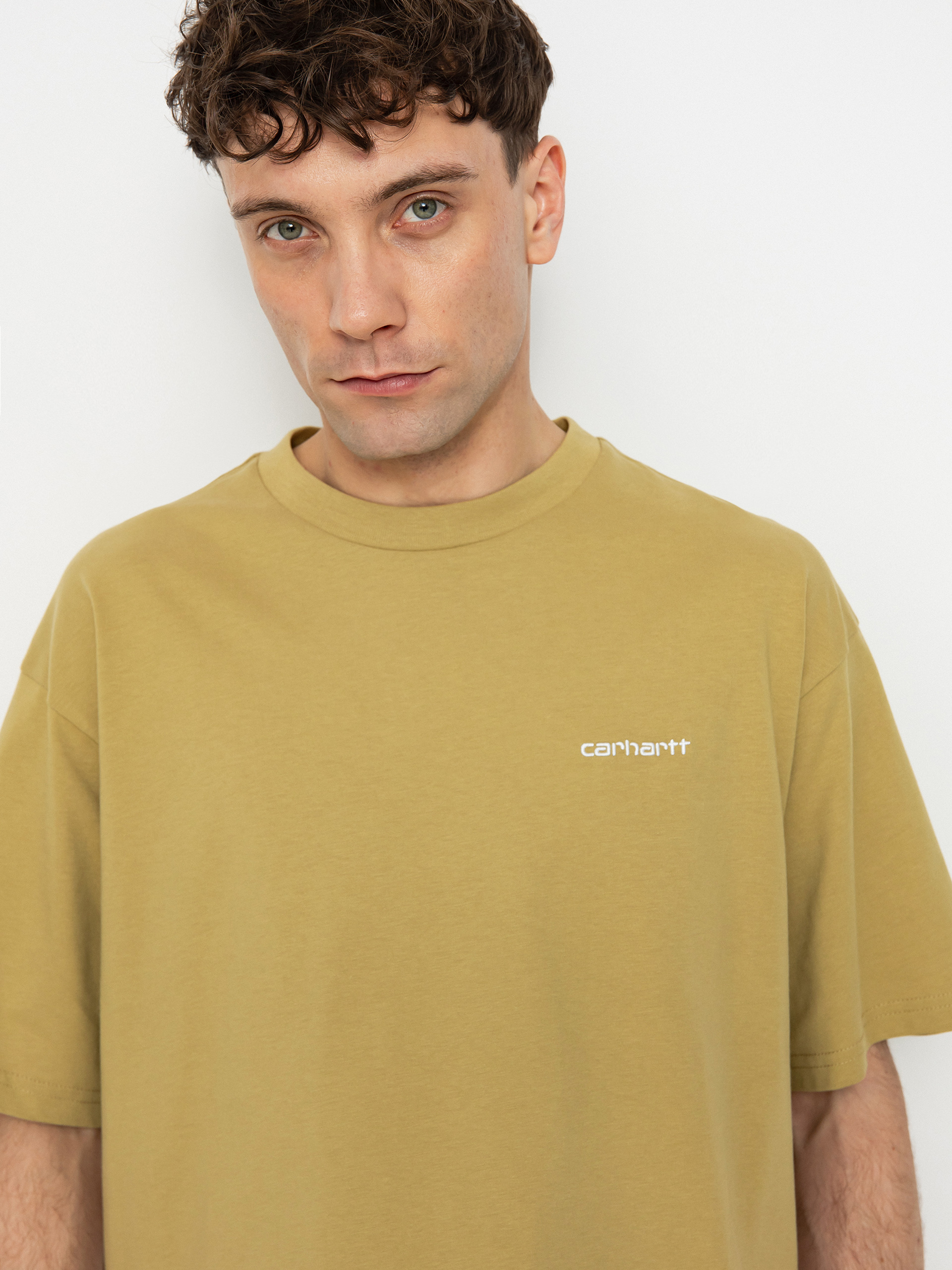 Tričko Carhartt WIP Script Embroidery (agate/white)