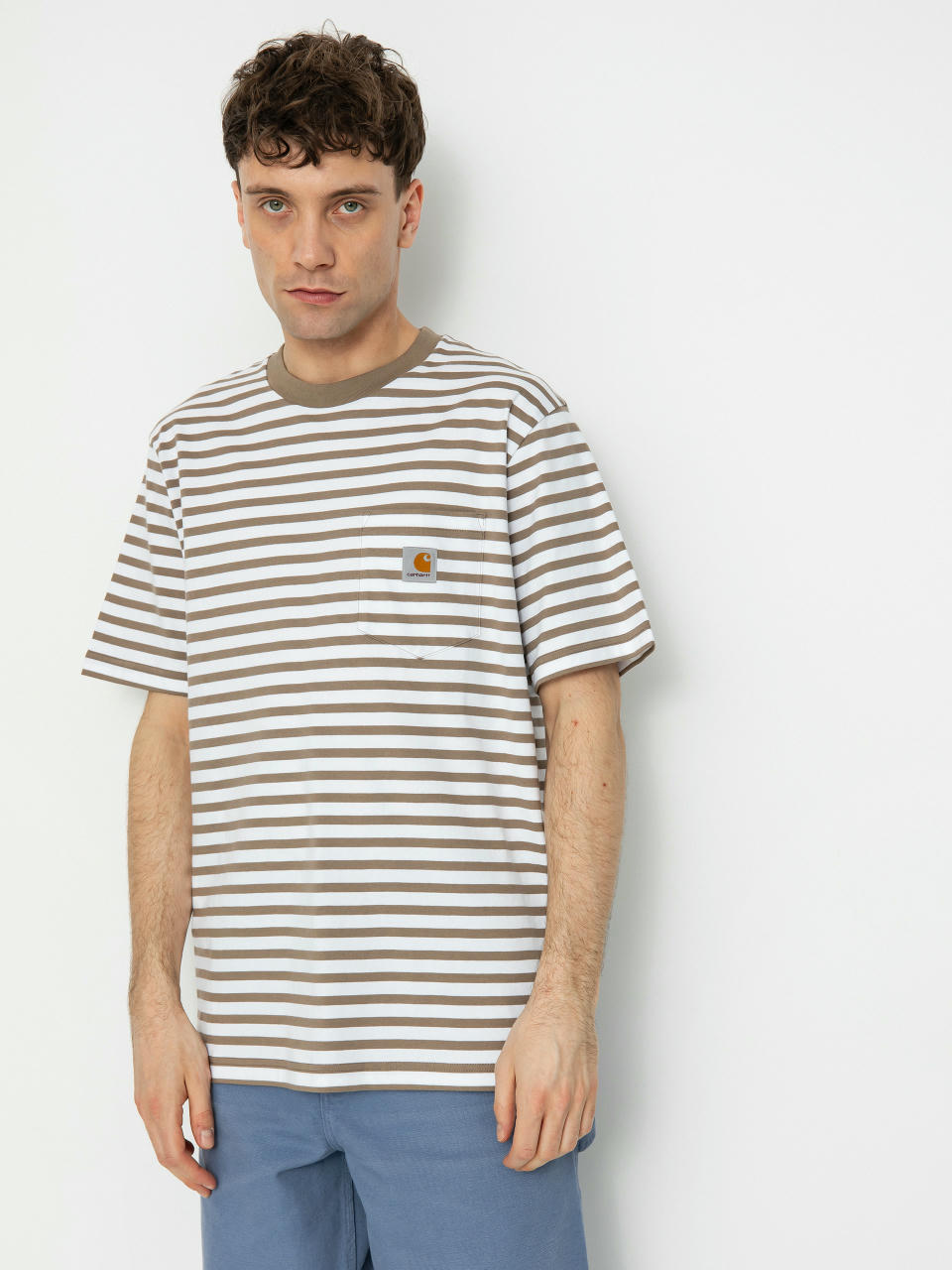 Tričko Carhartt WIP Seidler Pocket (seidler stripe/branch/white)