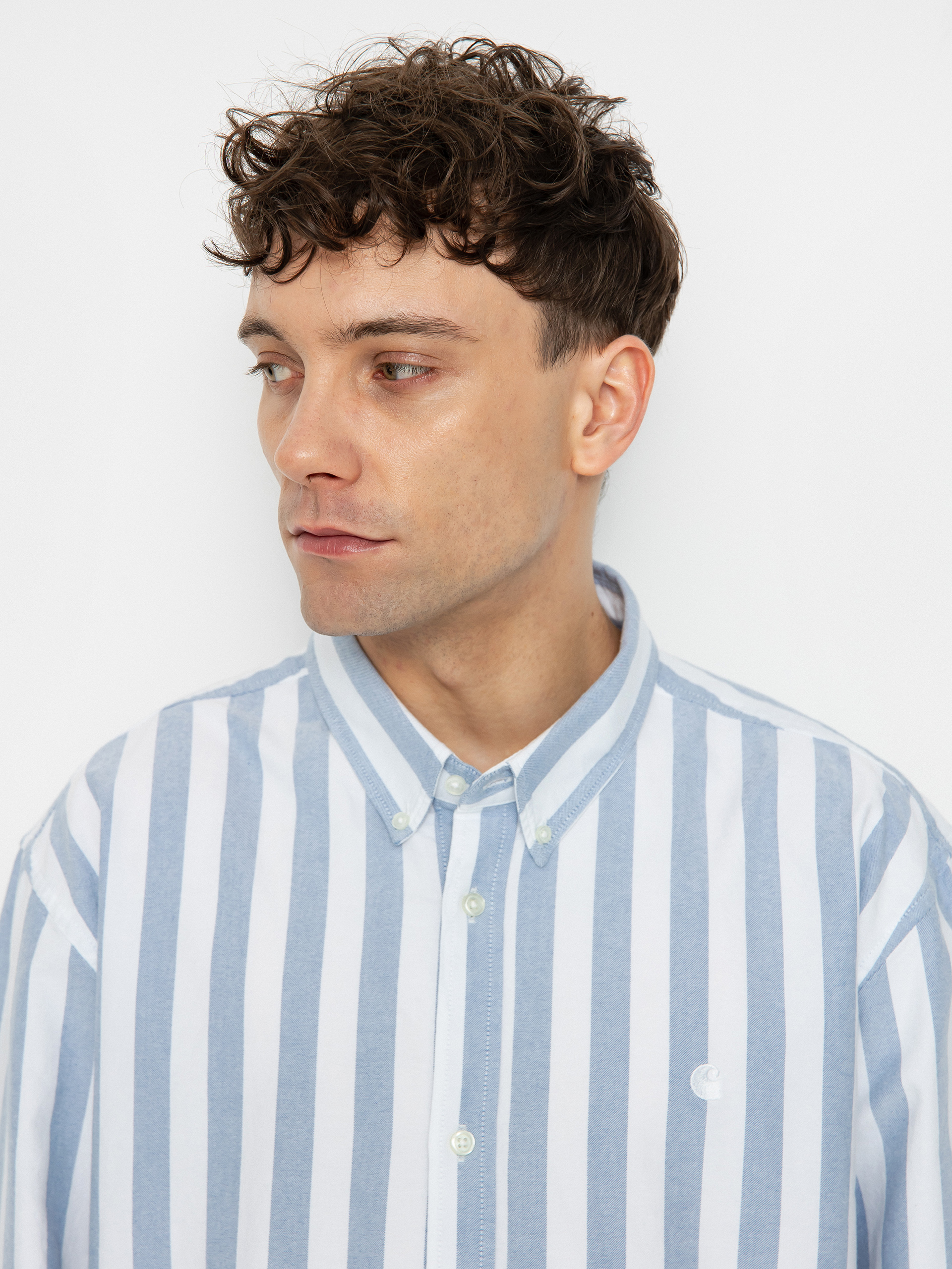 Košile Carhartt WIP Dillion (dillion stripe/bleach/white)