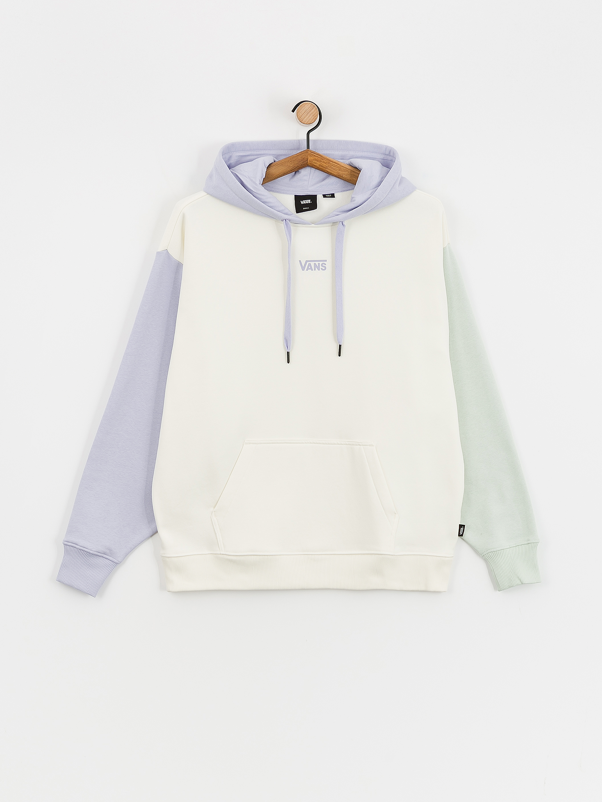 Mikina s kapucí Vans Colorblock Os HD Wmn (marshmallow/cosmic sky)