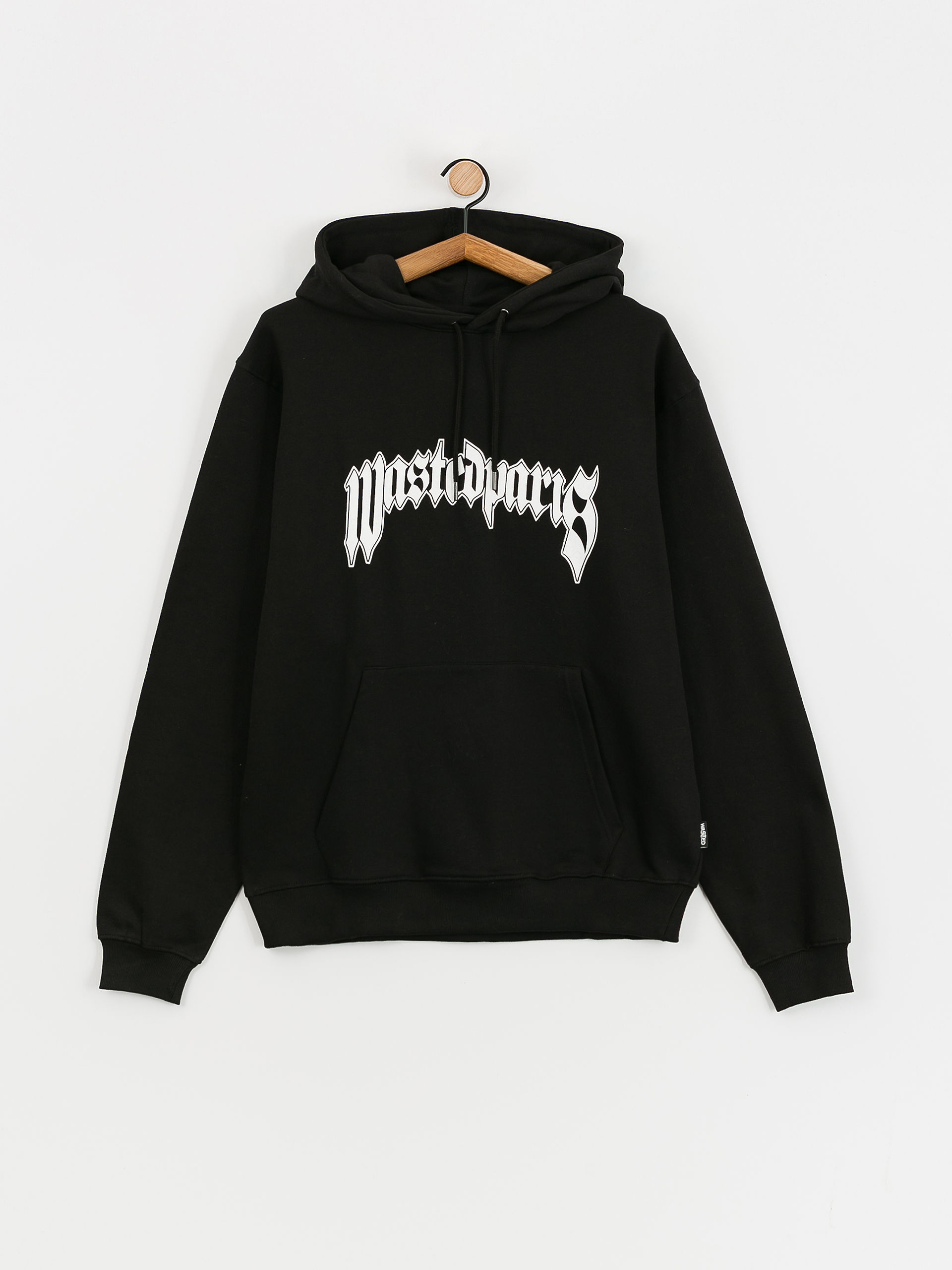 Mikina s kapucí Wasted Paris Pitcher HD (black)