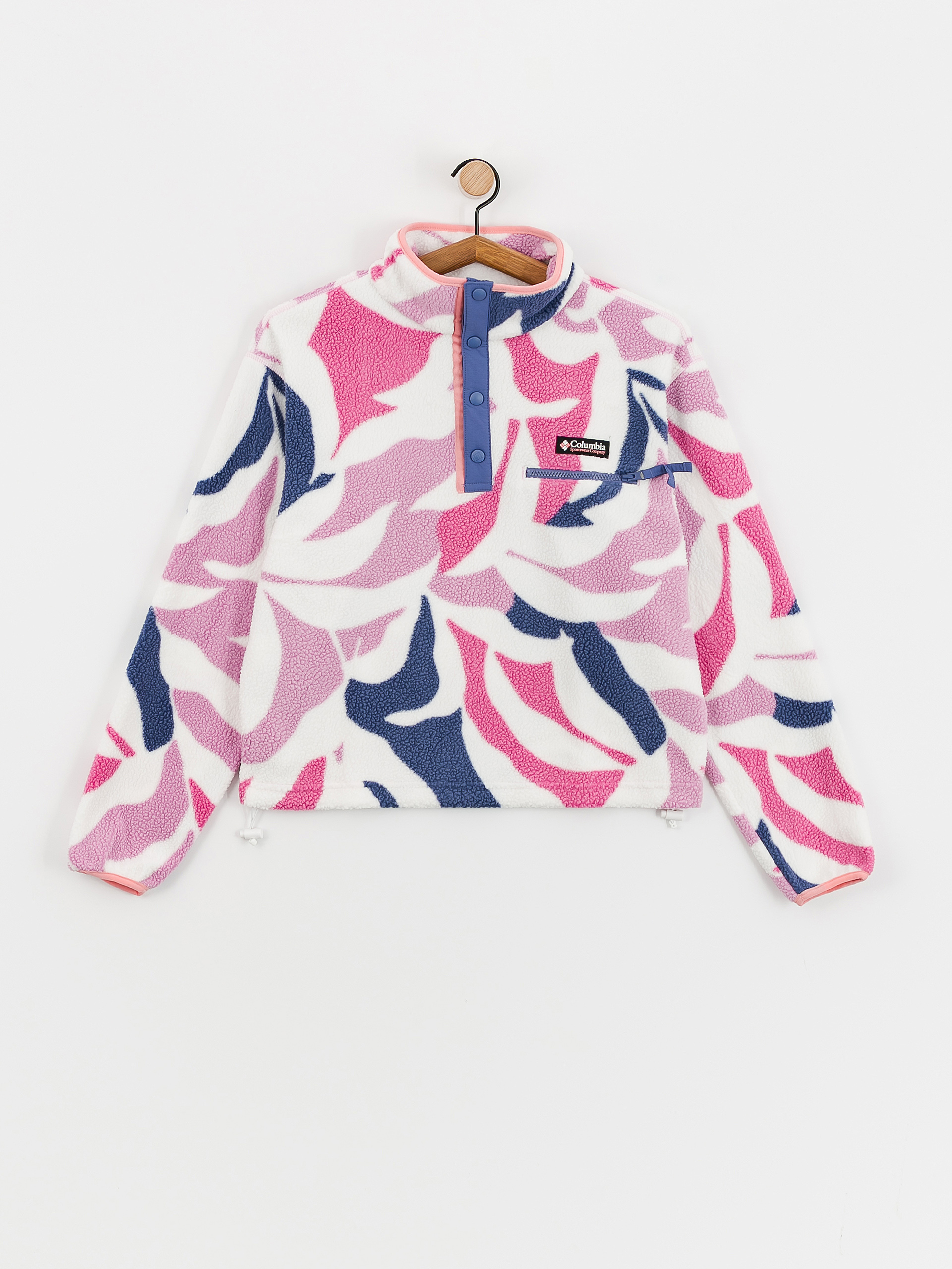 Dámský Fleecová mikina Columbia Helvetia Cropped (cosmos floristic print/eve/salmon rose)