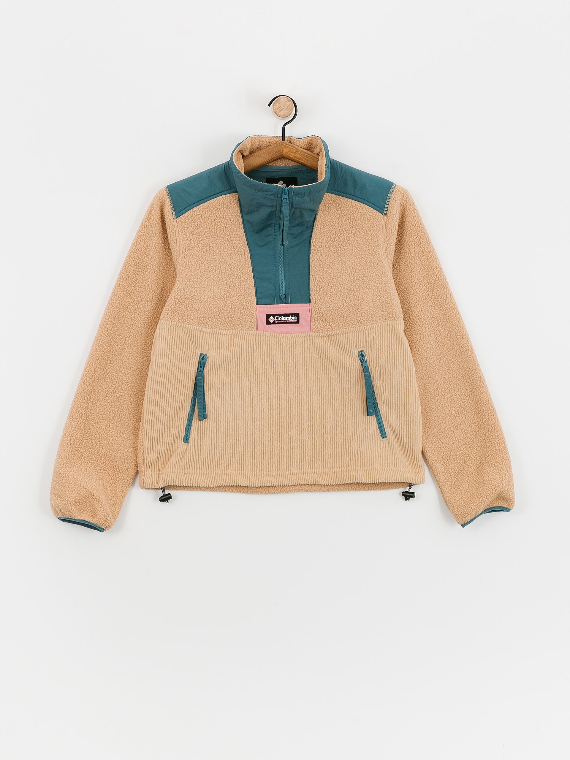Fleecová mikina Columbia Riptide Wmn (canoe/cloudburst/salmon rose)