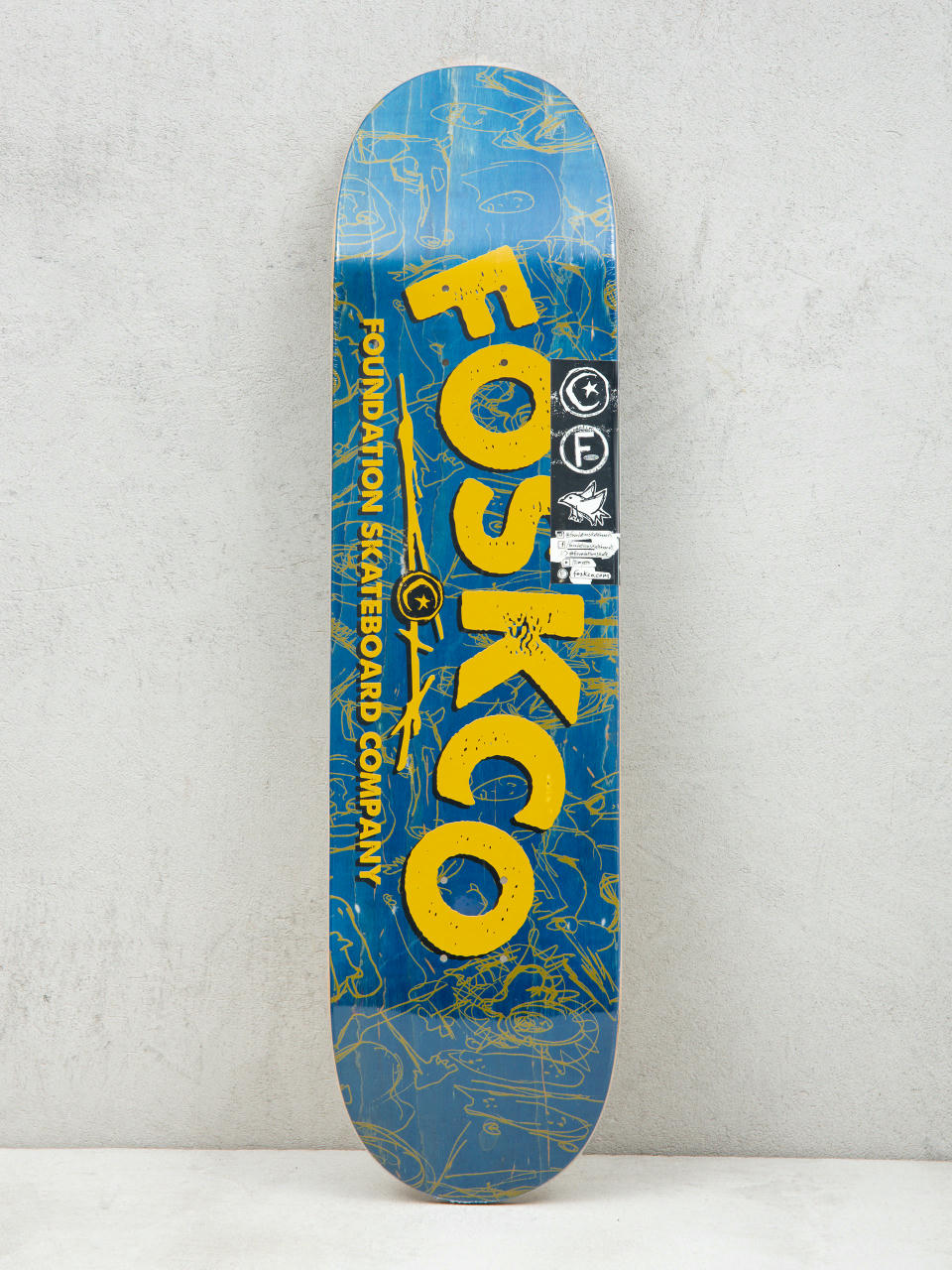 Deska Foundation Fosko (blue/yellow)