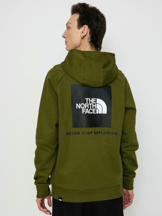 Mikina s kapucí The North Face Raglan Redbox HD (forest olive)