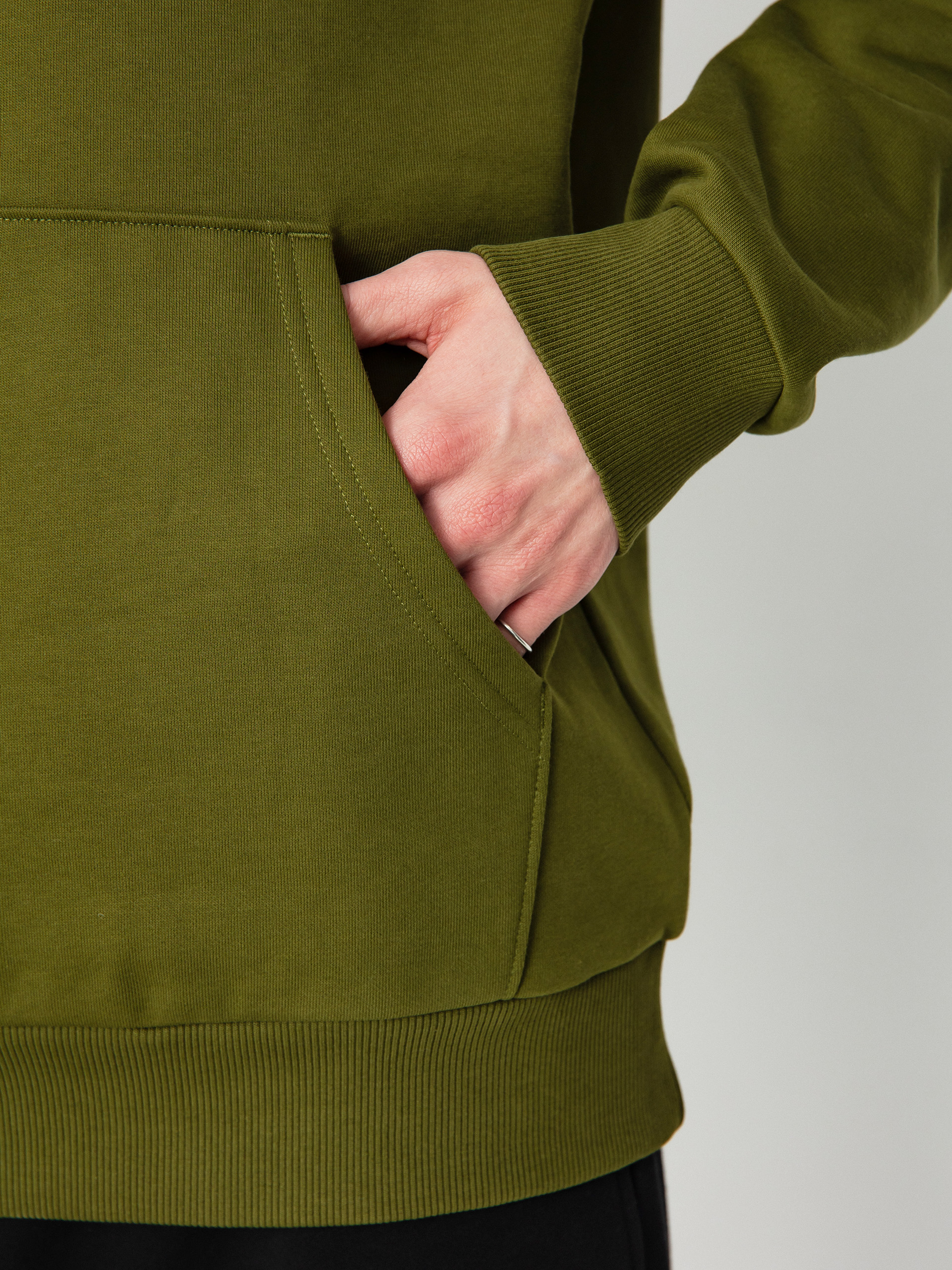 Mikina s kapucí The North Face Raglan Redbox HD (forest olive)