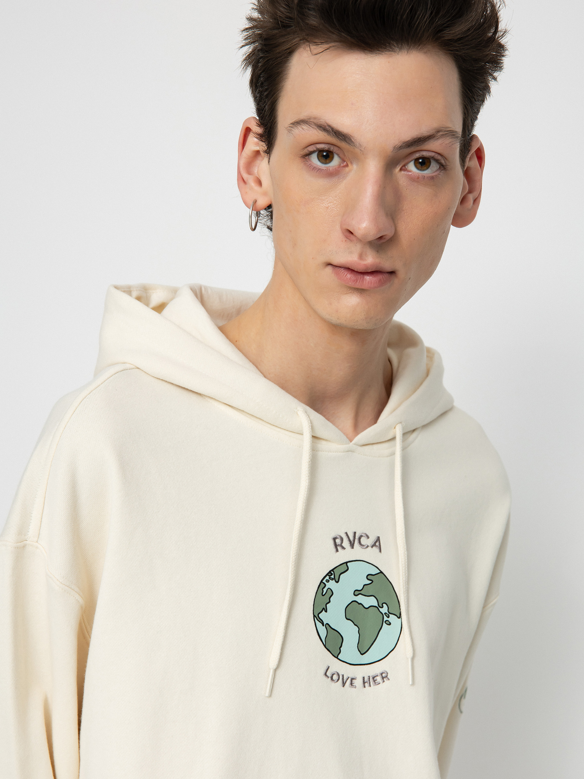 Mikina s kapucí RVCA Love Her HD (salt)