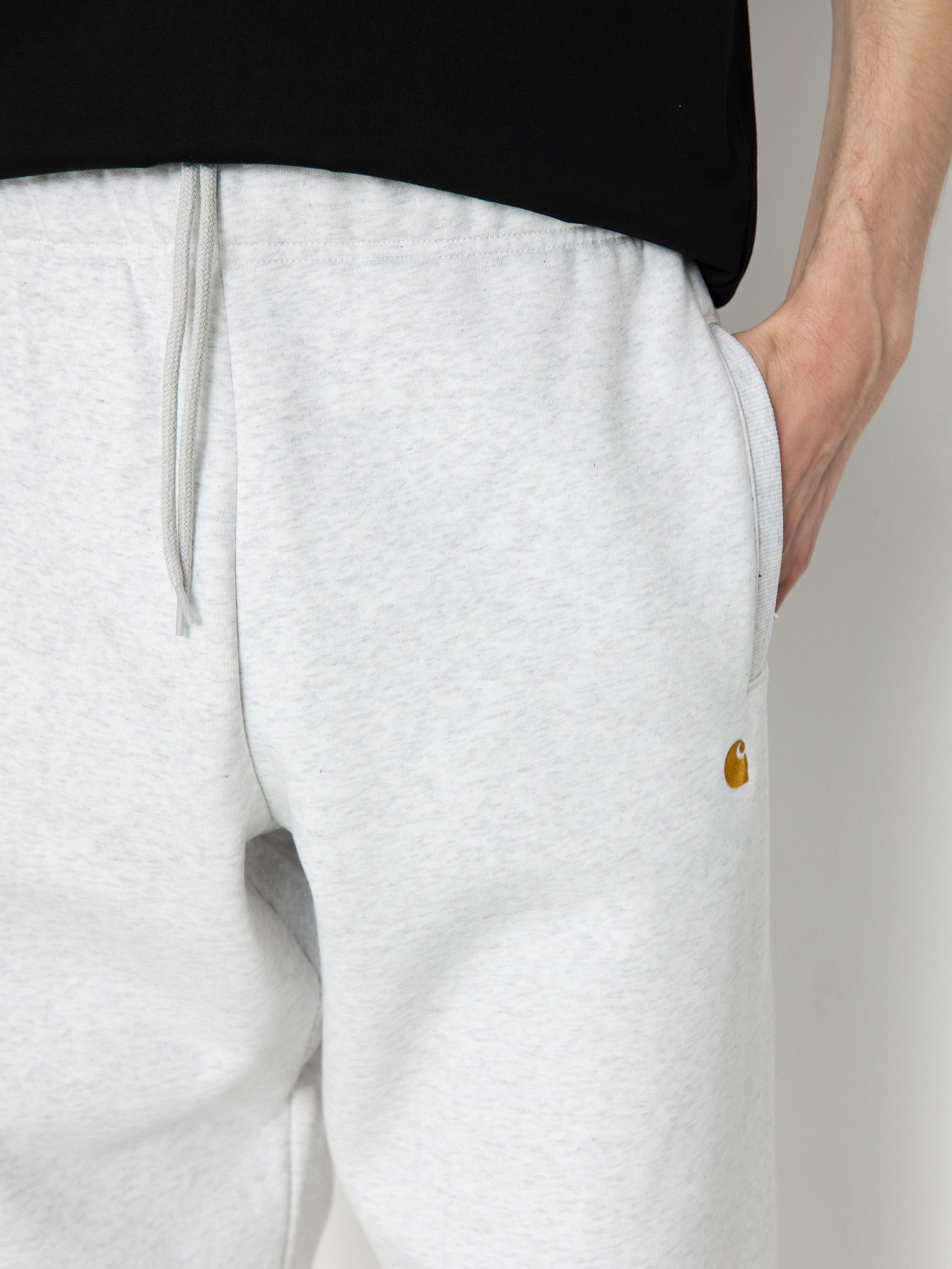 Kalhoty Carhartt WIP Chase (ash heather/gold)